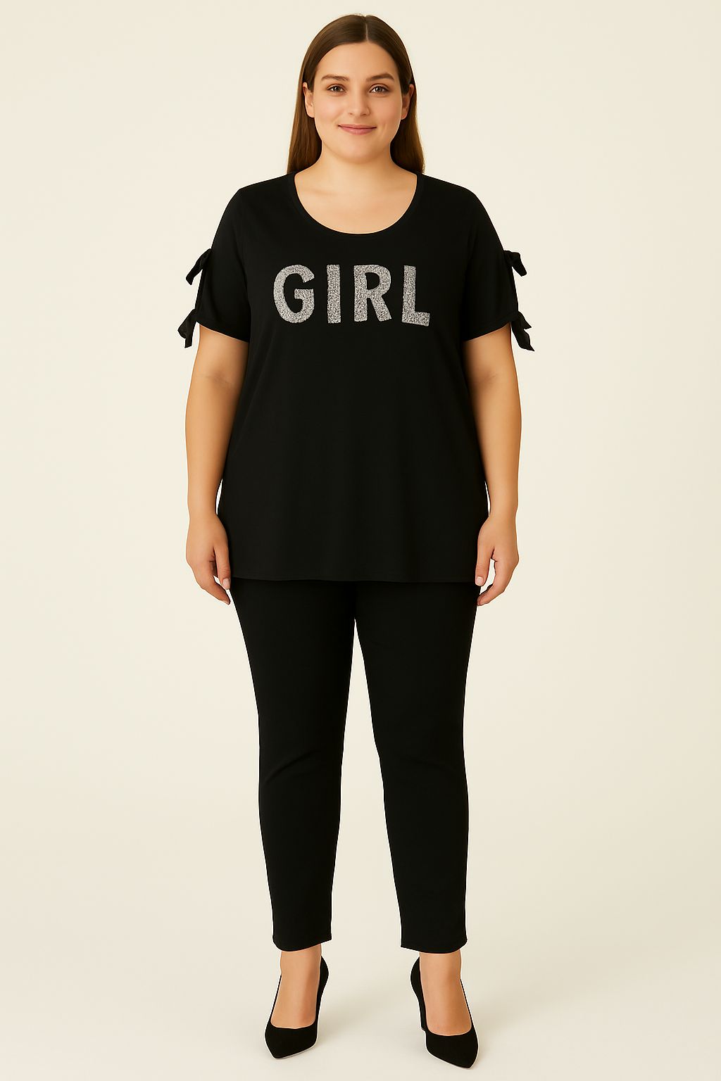 Maglia spalle scoperte con fiocchi