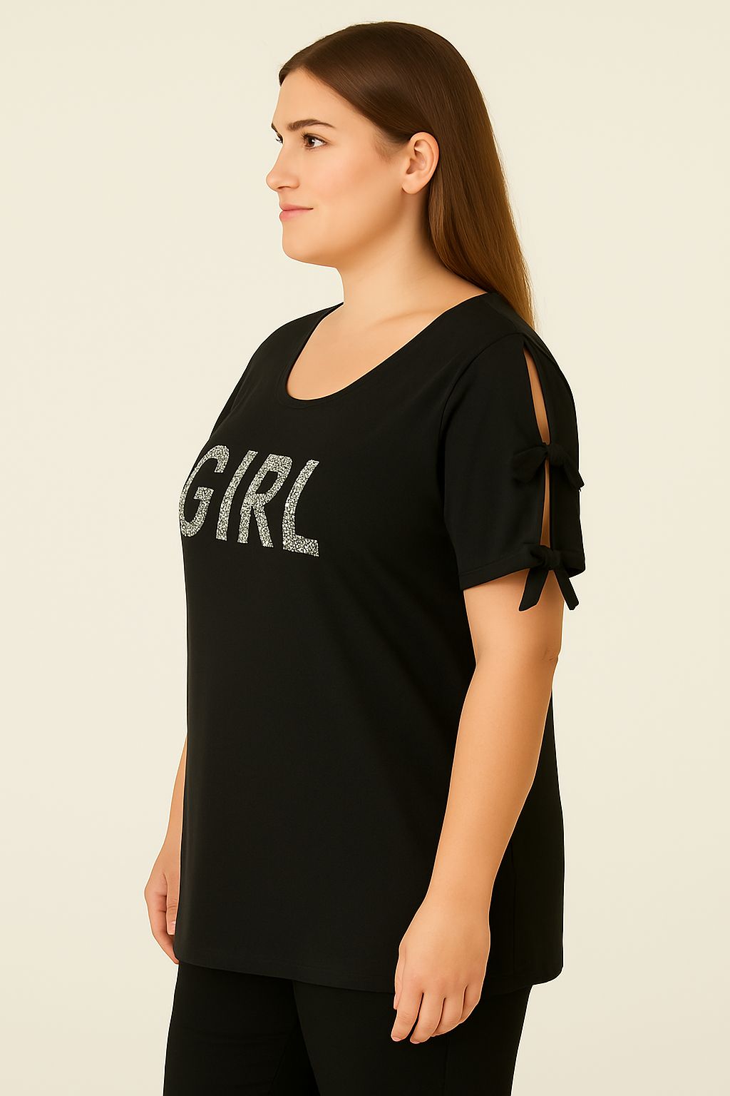 Maglia spalle scoperte con fiocchi
