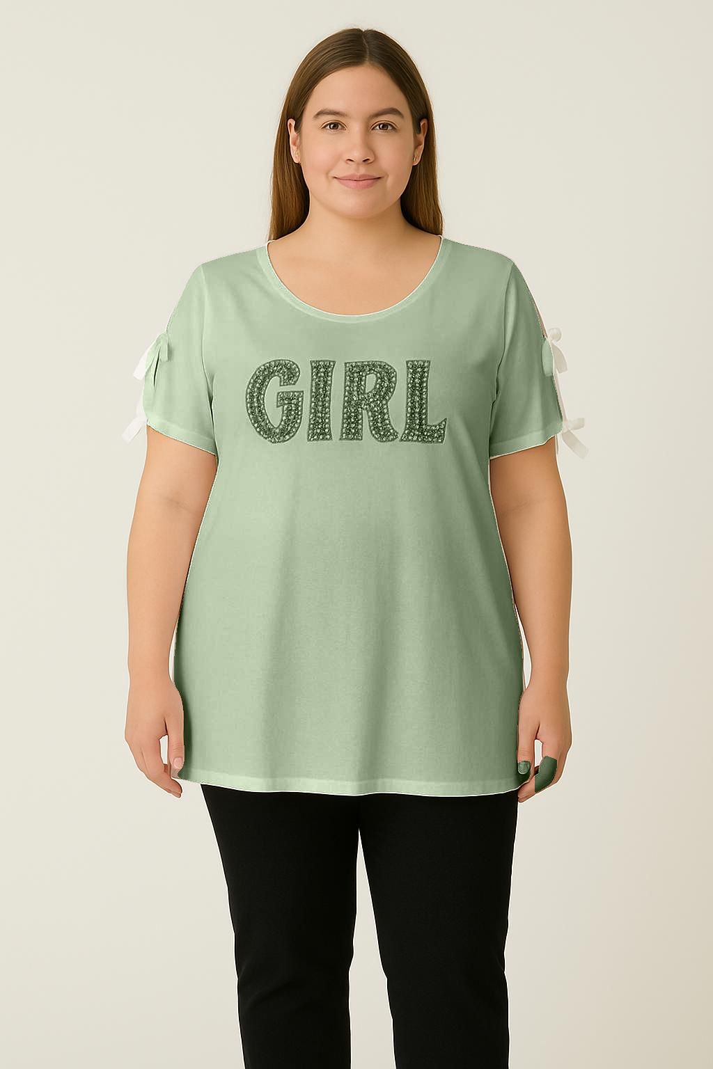 Maglia spalle scoperte con fiocchi