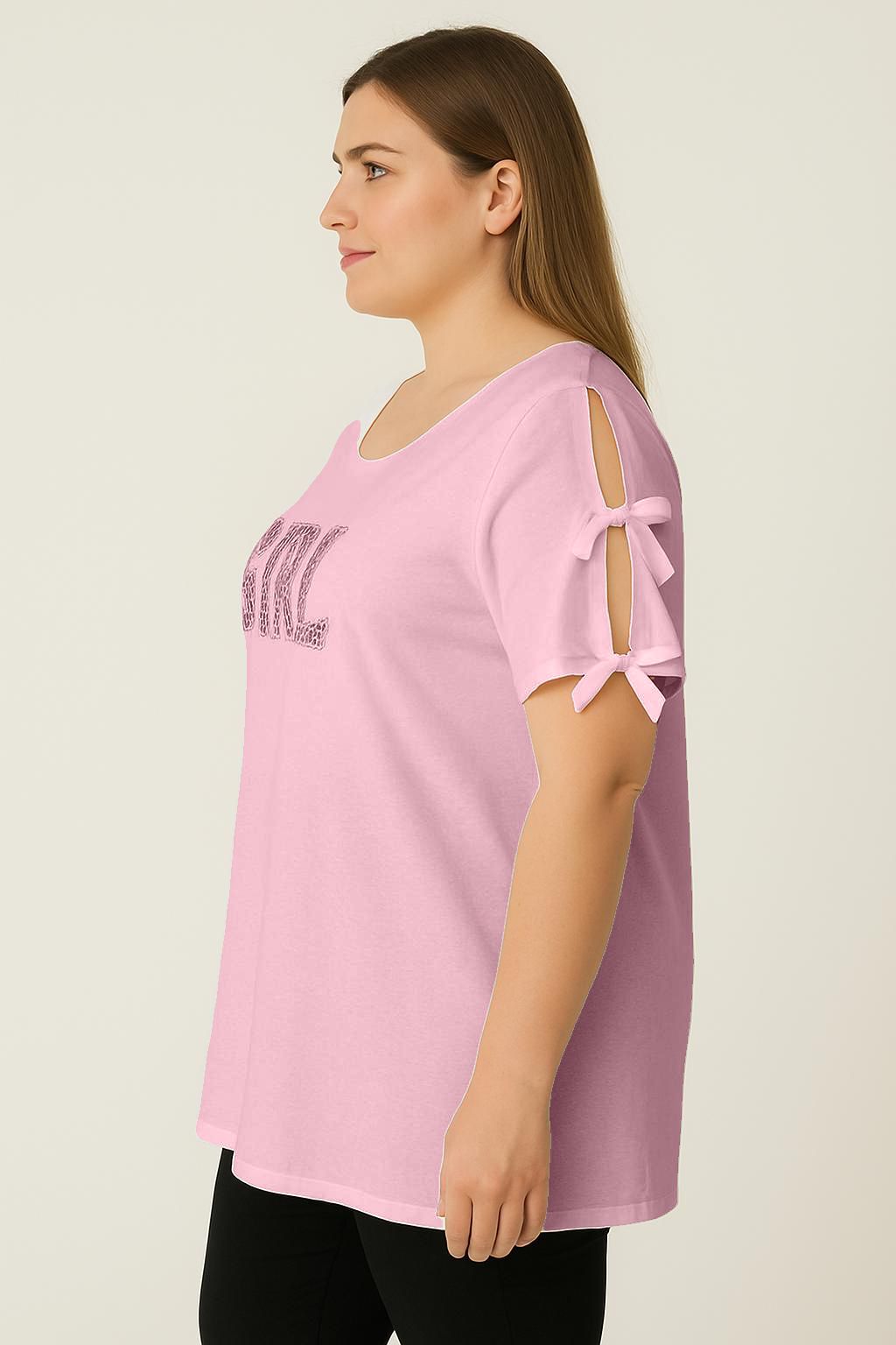 Maglia spalle scoperte con fiocchi