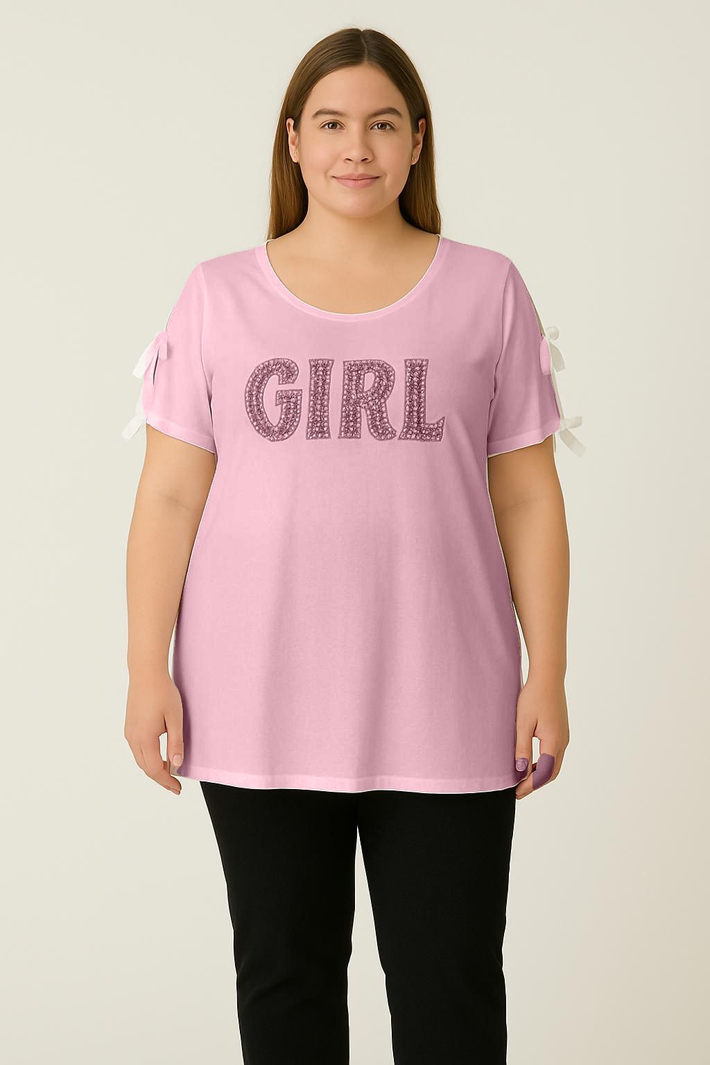 Maglia spalle scoperte con fiocchi