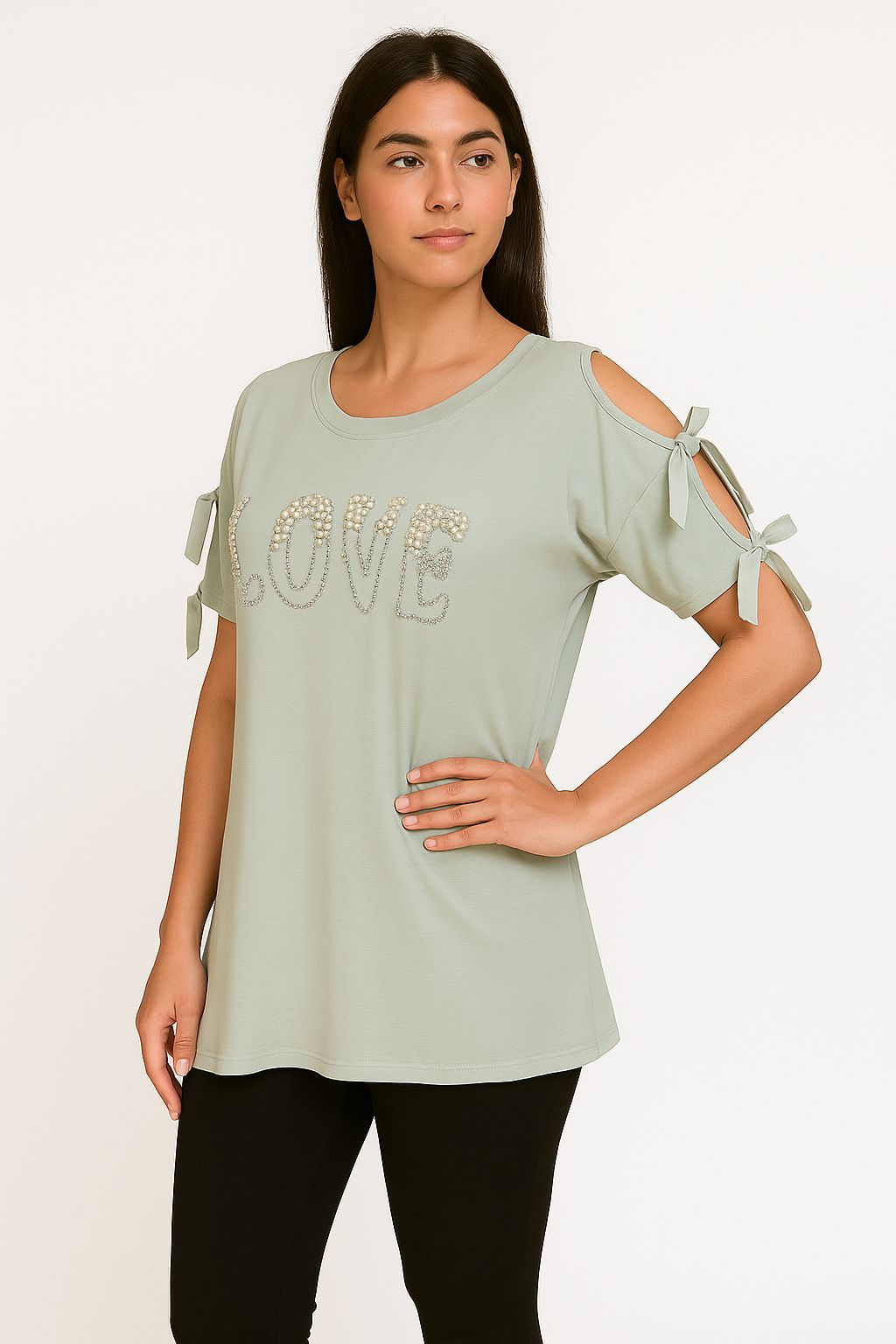 Maglia spalle scoperte LOVE