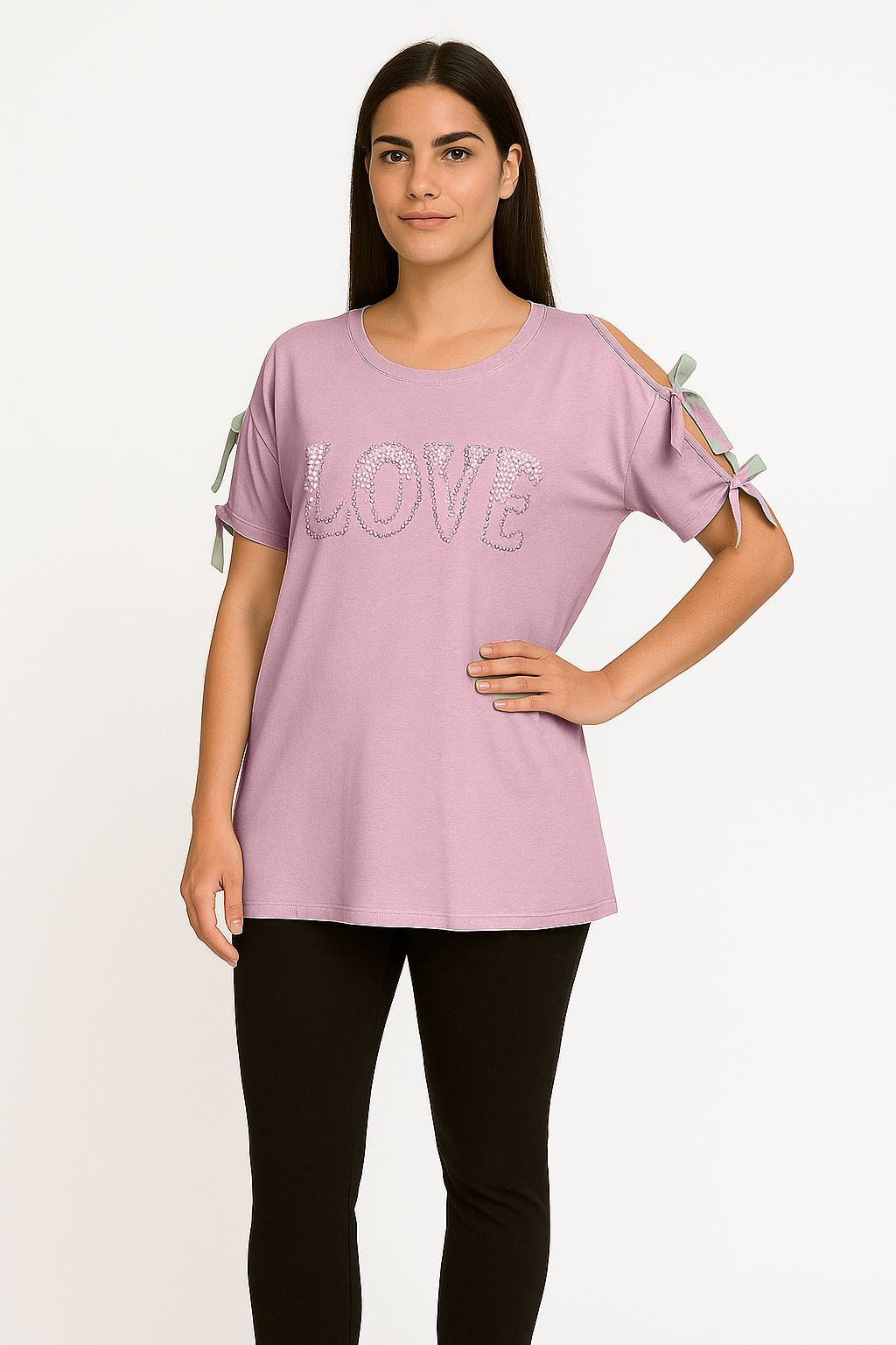 Maglia spalle scoperte LOVE