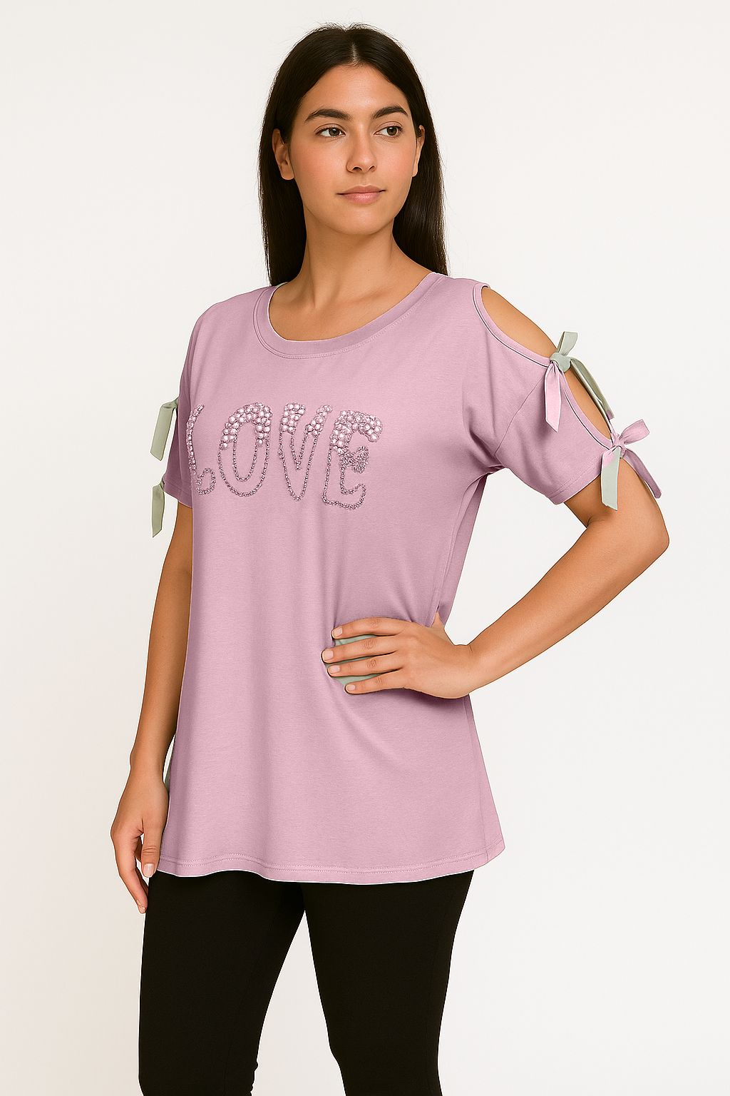 Maglia spalle scoperte LOVE
