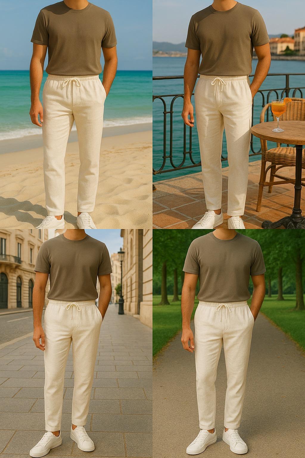 Pantaloni Lino uomo