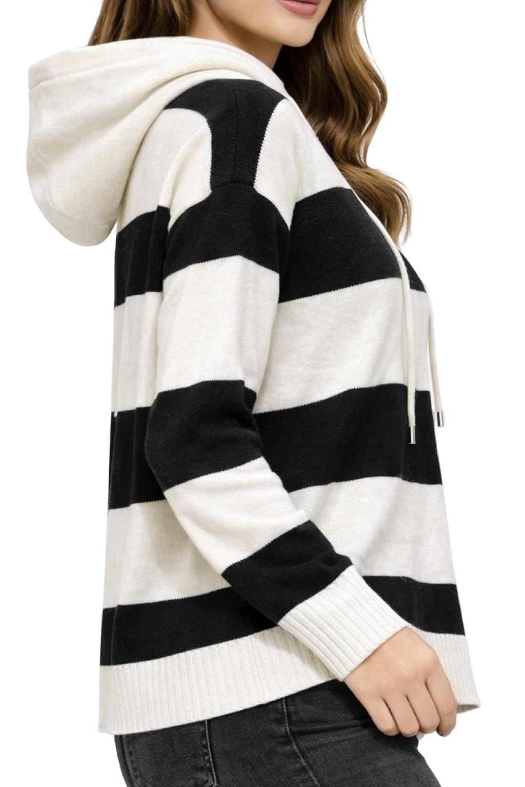 Maglione con Cappuccio a Righe