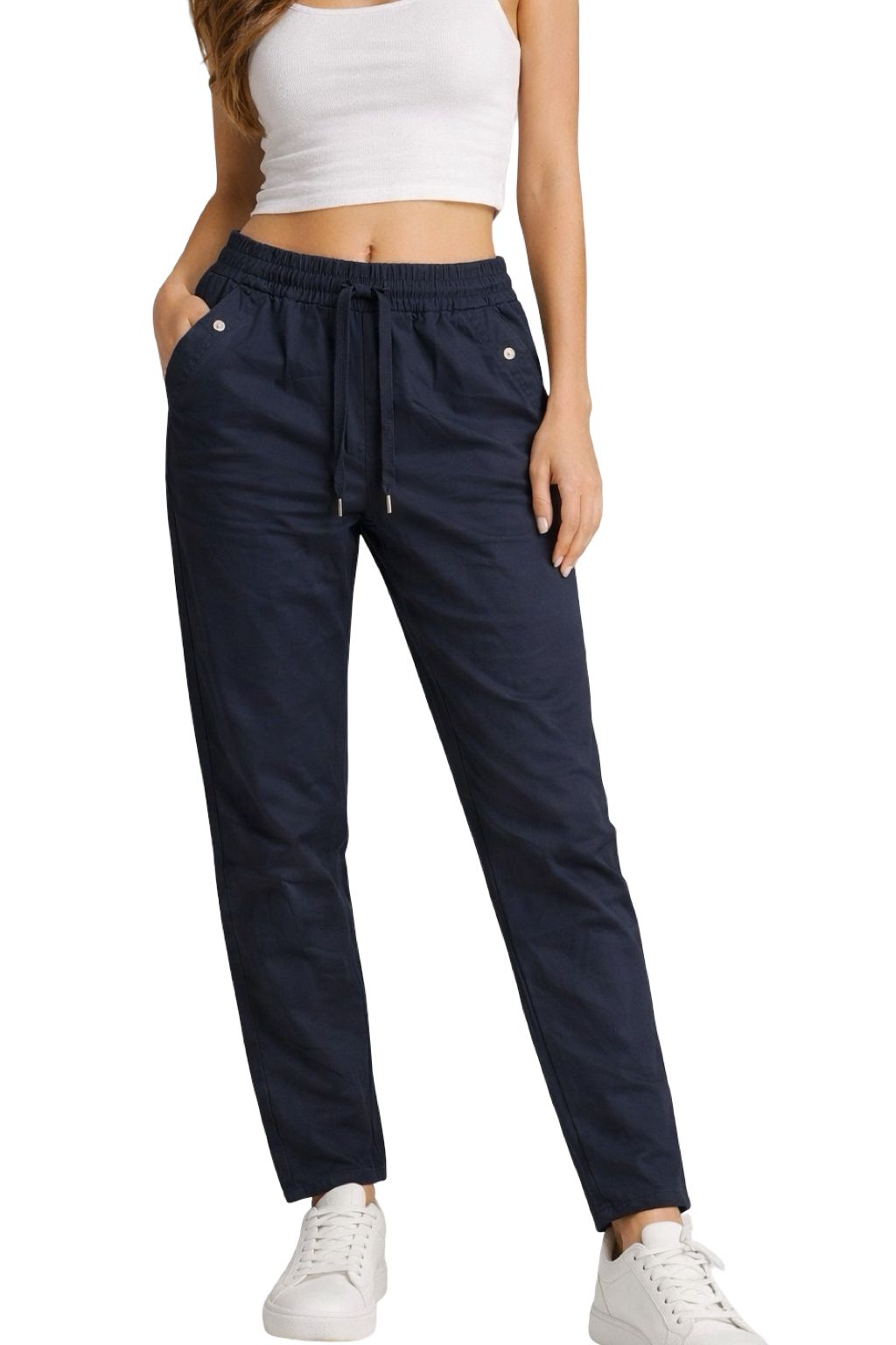 Pantaloni Cotone Elasticizzati