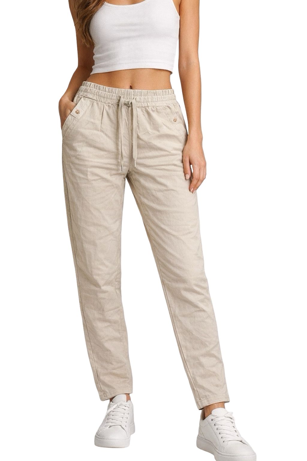 Pantaloni Cotone Elasticizzati