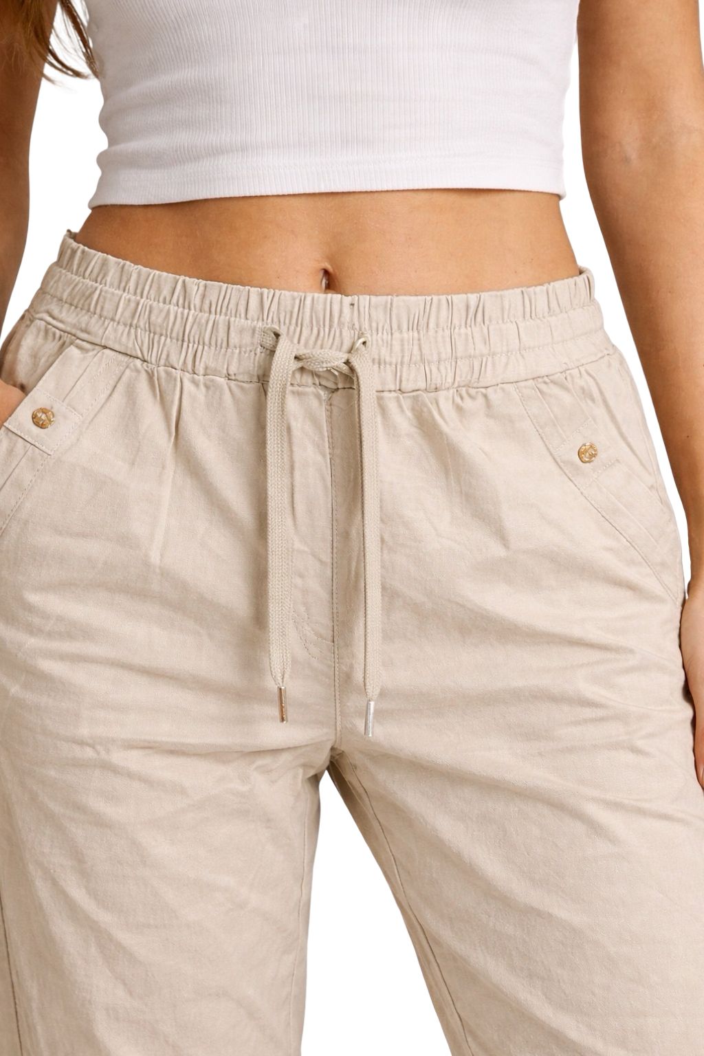 Pantaloni Cotone Elasticizzati
