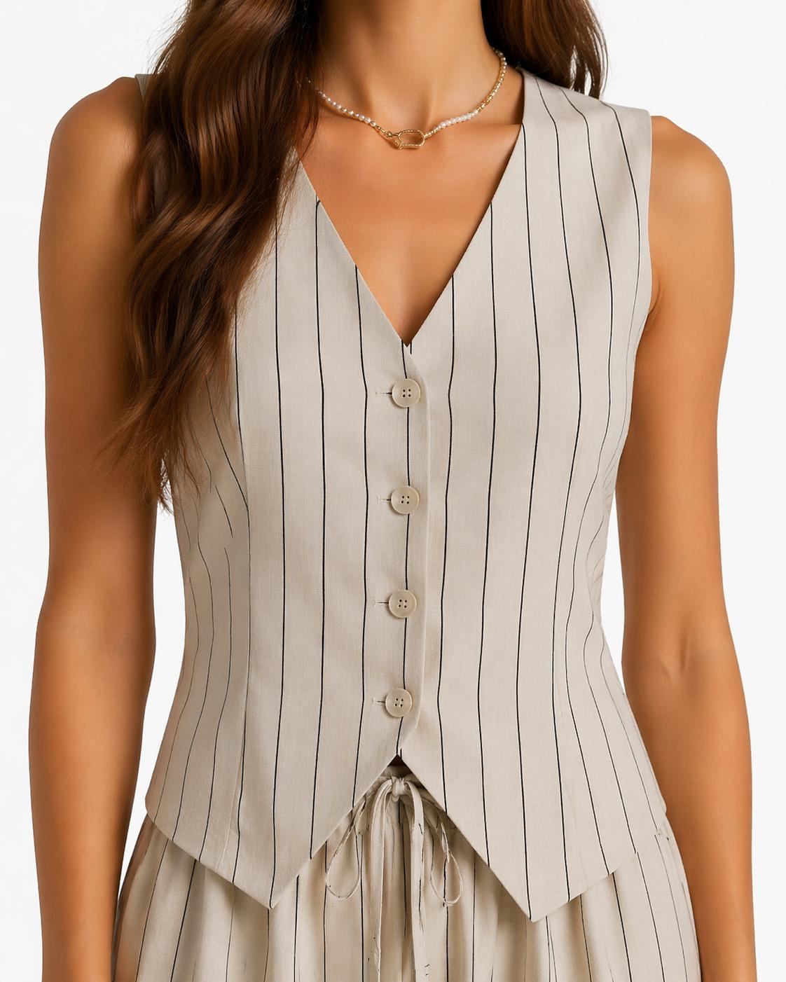 Completo Gilet e Pantaloni Palazzo