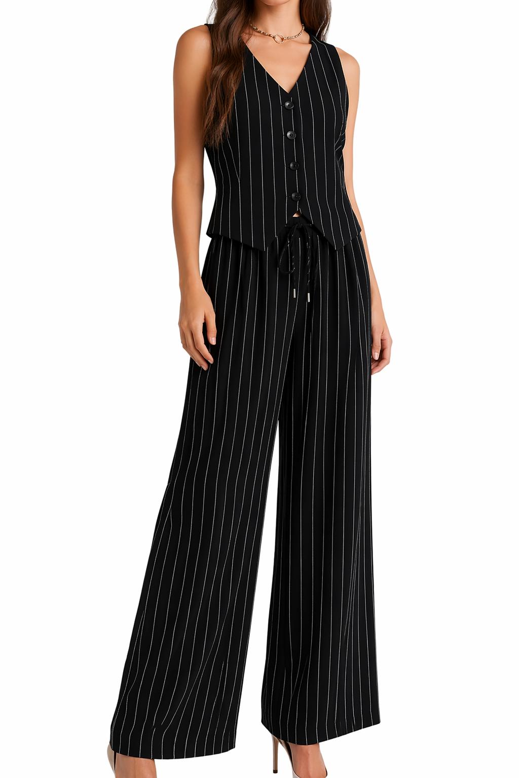 Completo Gilet e Pantaloni Palazzo