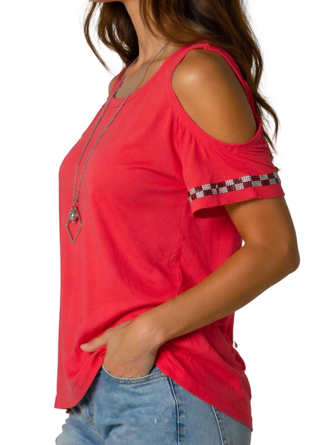 Maglia Spalle Scoperte + Collana