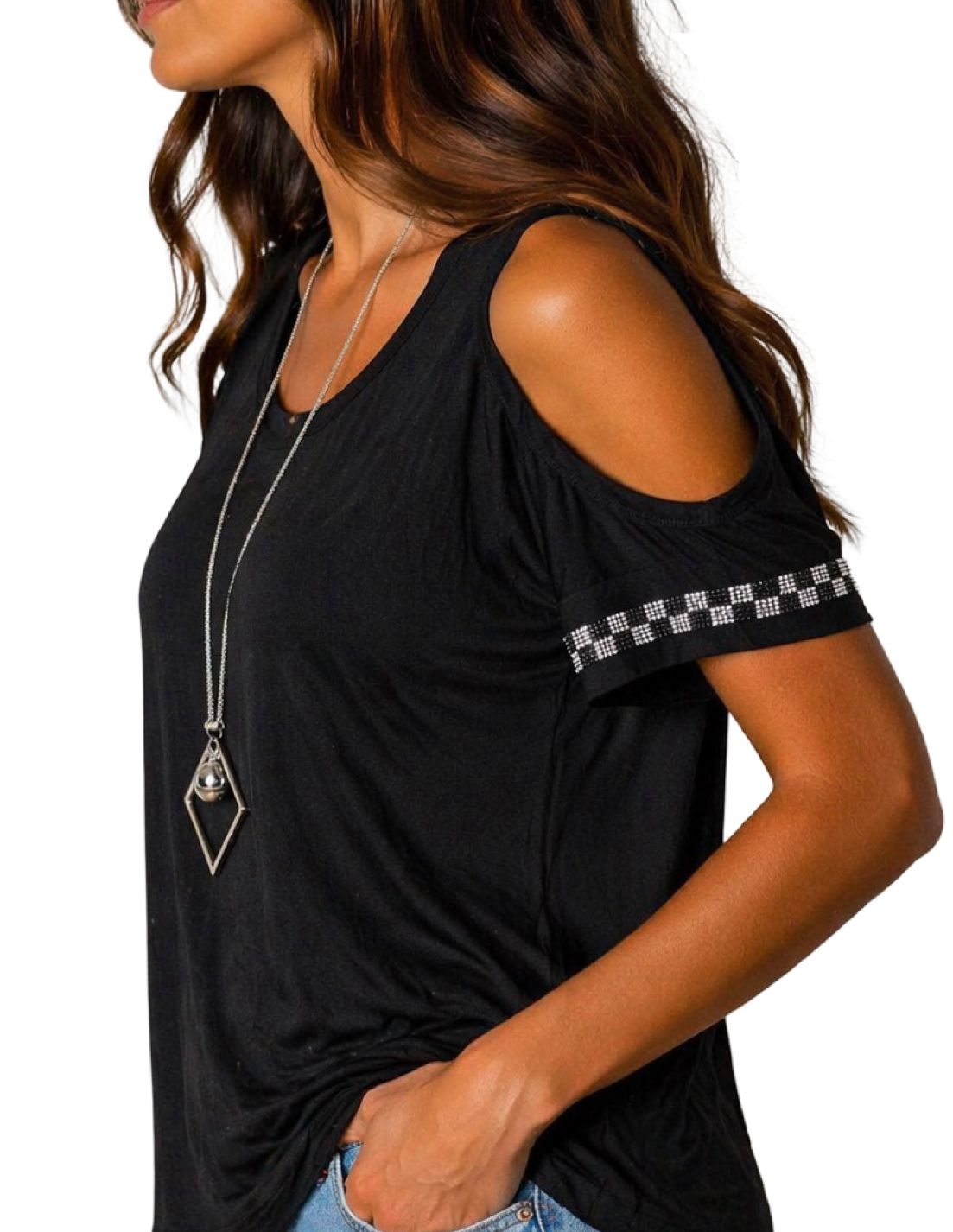 Maglia Spalle Scoperte + Collana