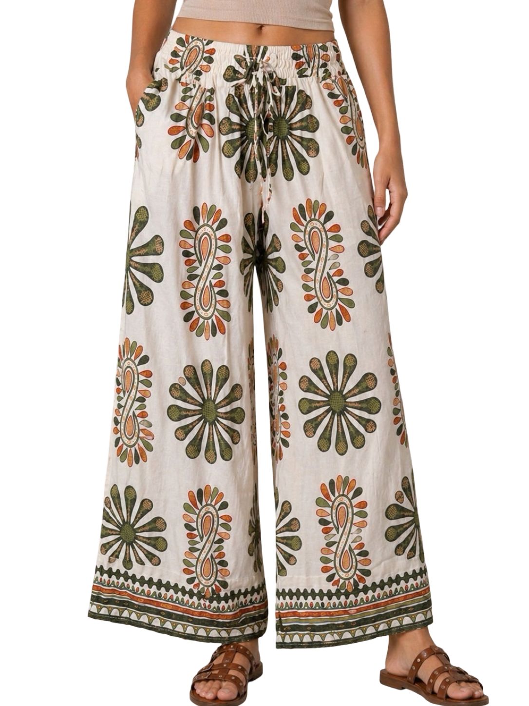 Pantaloni Fantasia Mediterranea
