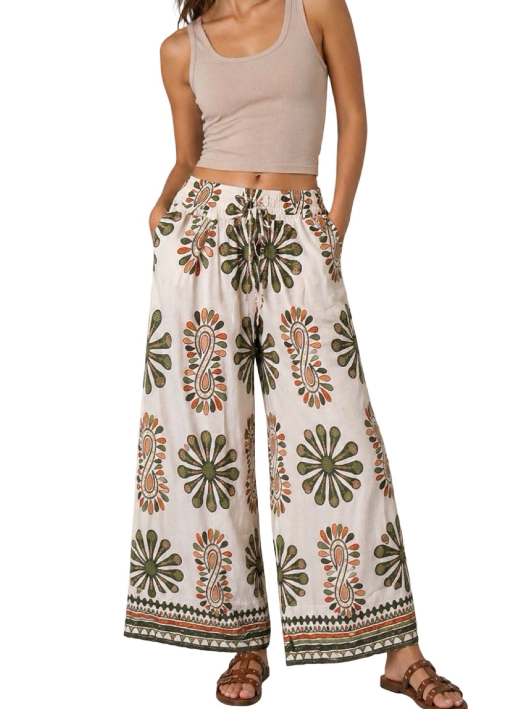 Pantaloni Fantasia Mediterranea