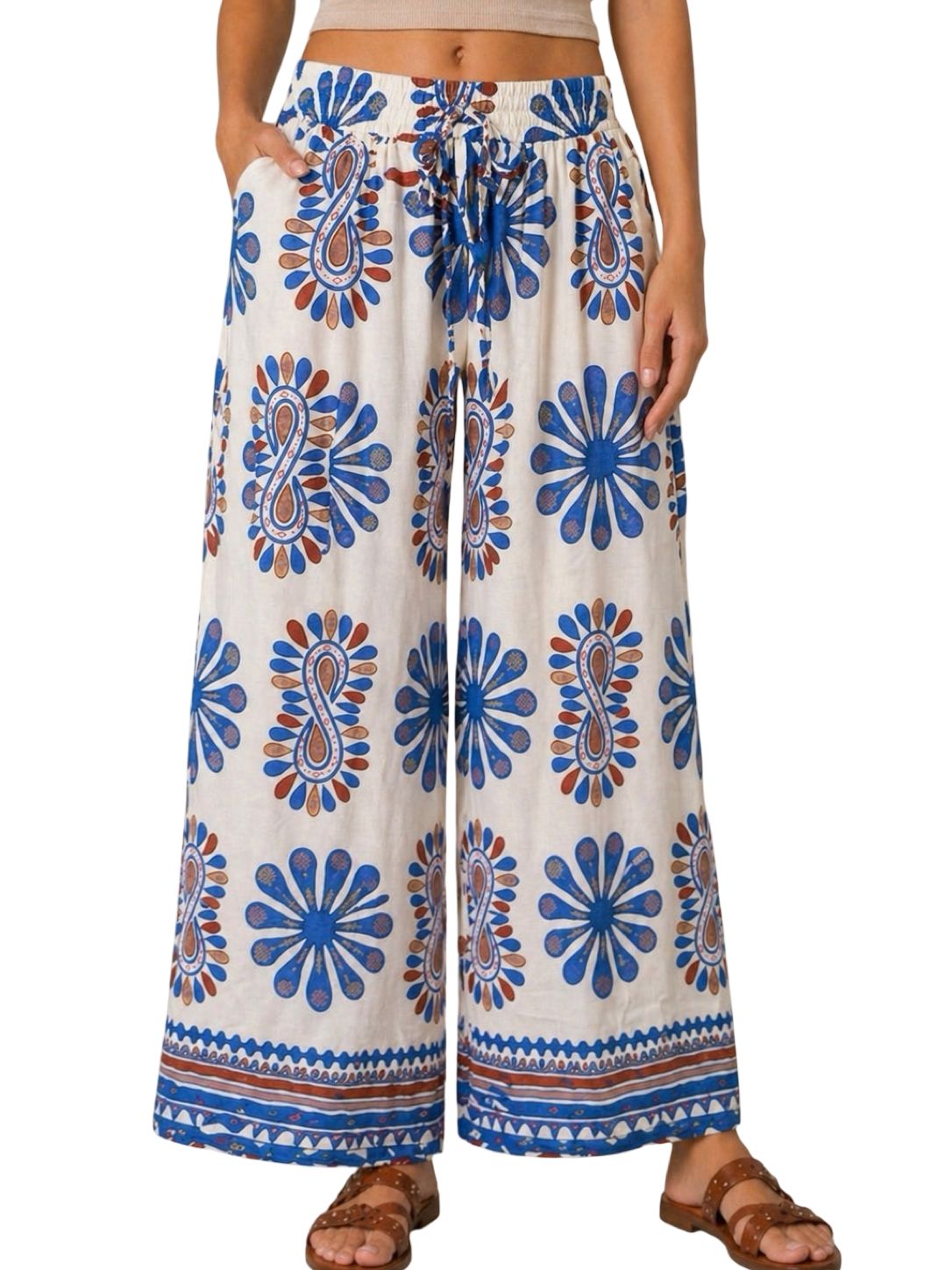Pantaloni Fantasia Mediterranea