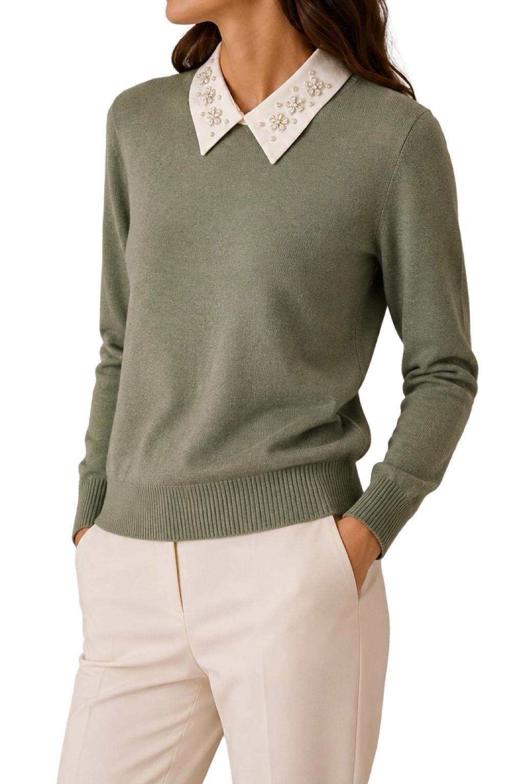 Maglia Colletto Camicia