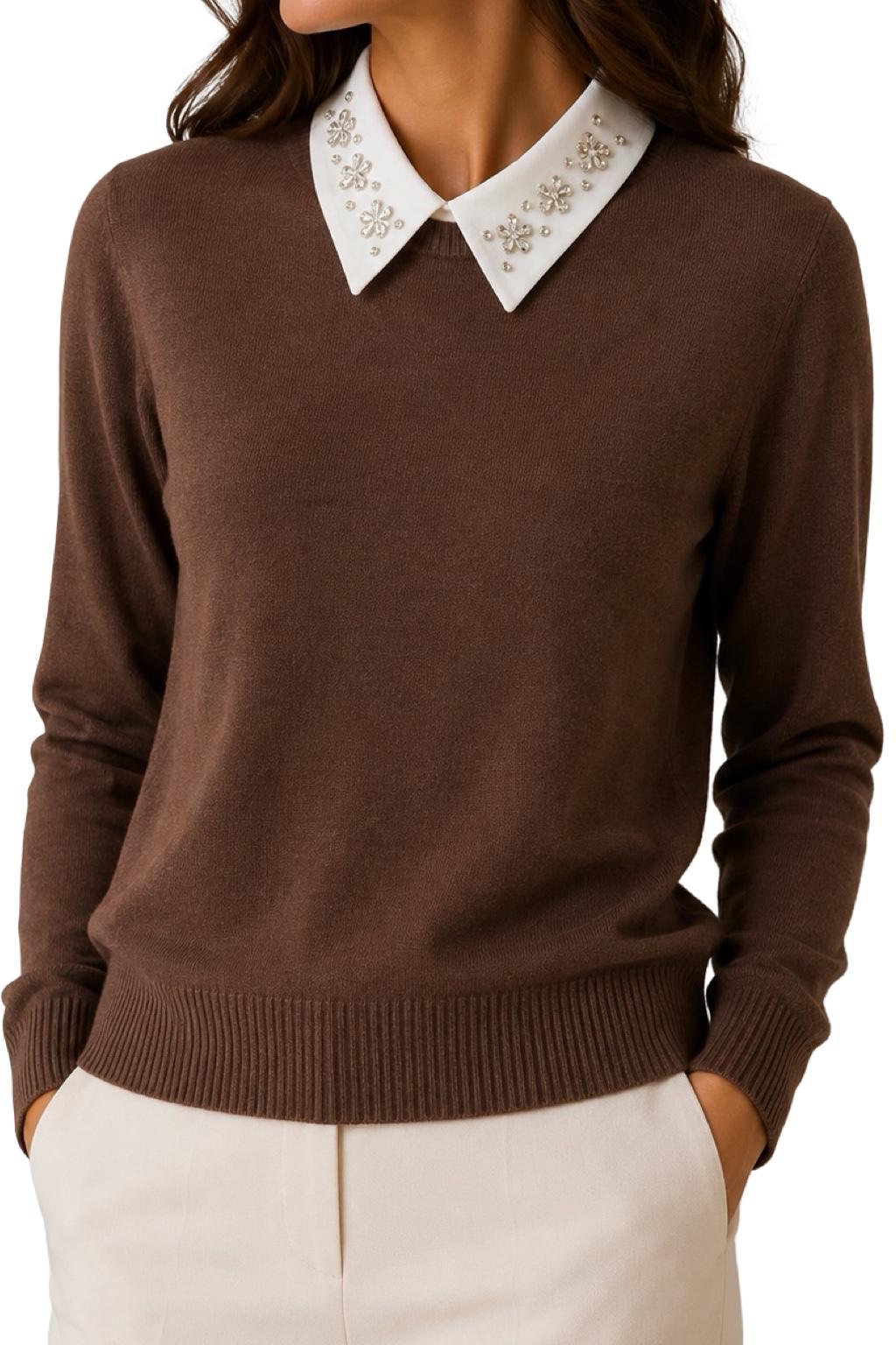 Maglia Colletto Camicia
