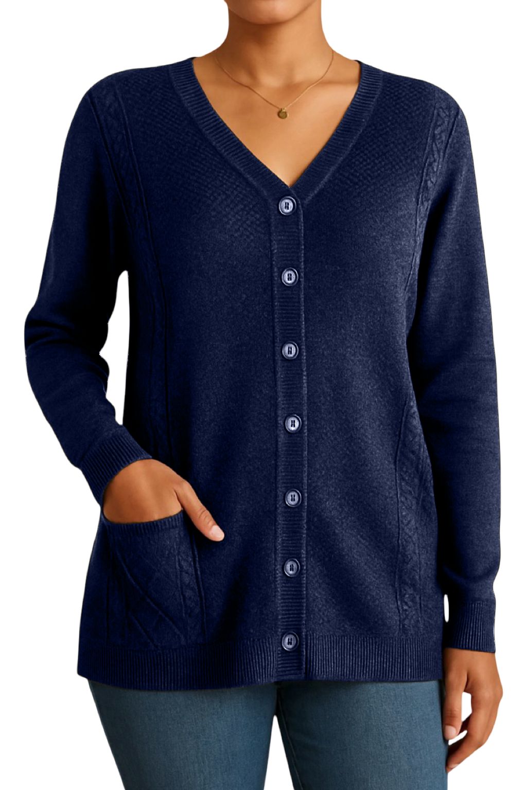Cardigan Bottoncini e Tasche