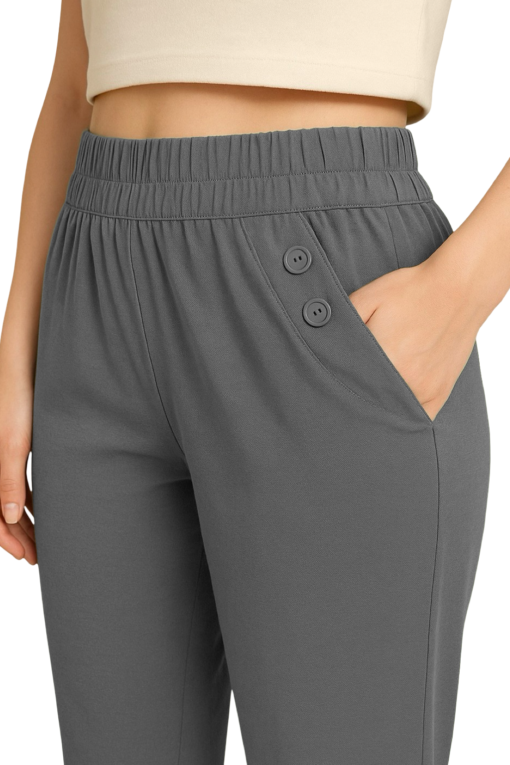 Pantaloni Basic con elastico