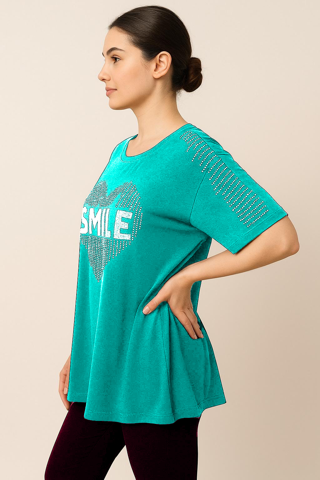 Maglia Smile Brillantini