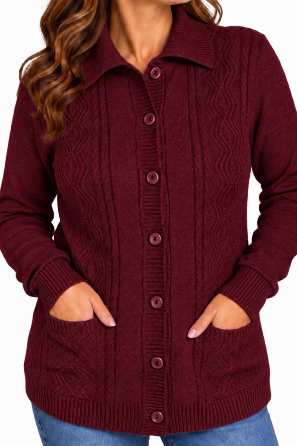 Cardigan Bottoni e Tasche