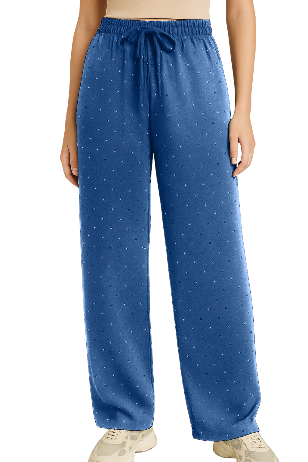 Pantaloni palazzo brillantini