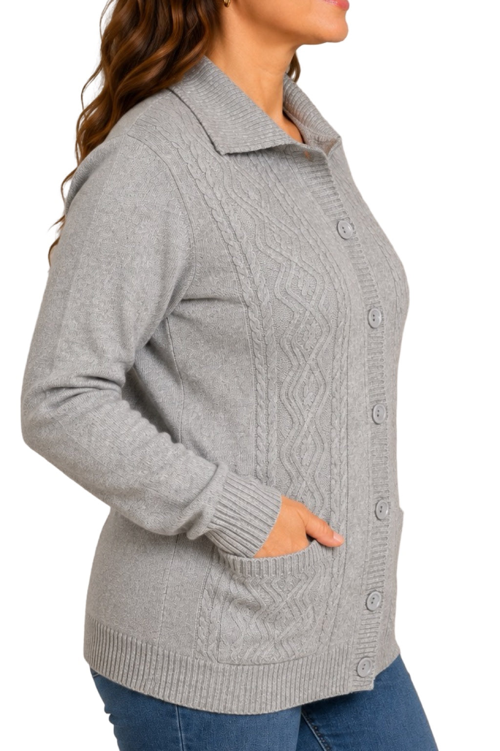 Cardigan Bottoni e Tasche