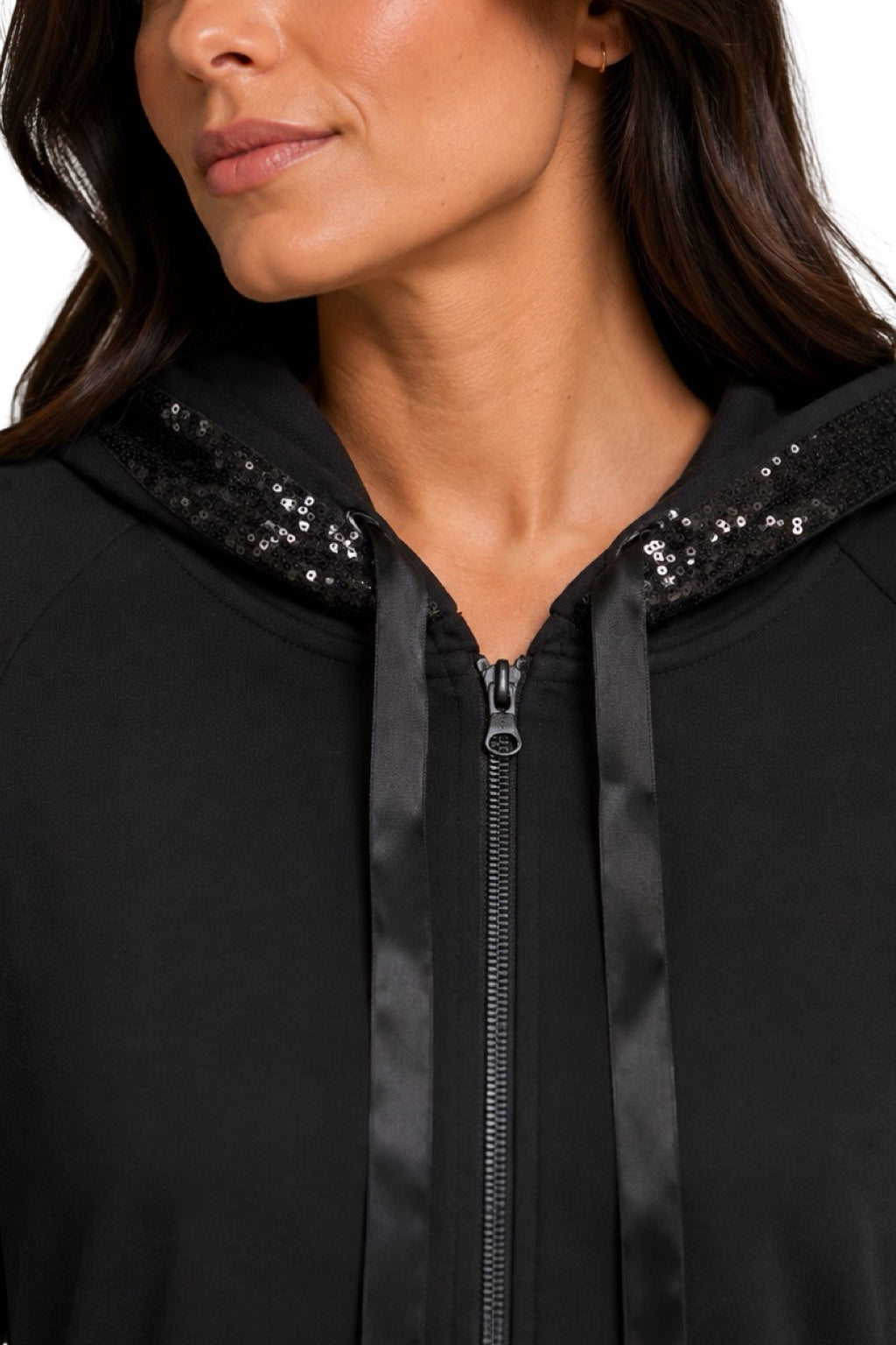 Tuta donna Cappuccio Pailettes
