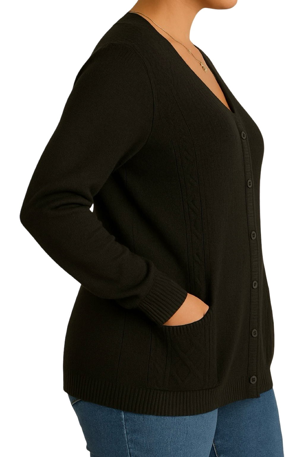 Cardigan Bottoncini e Tasche