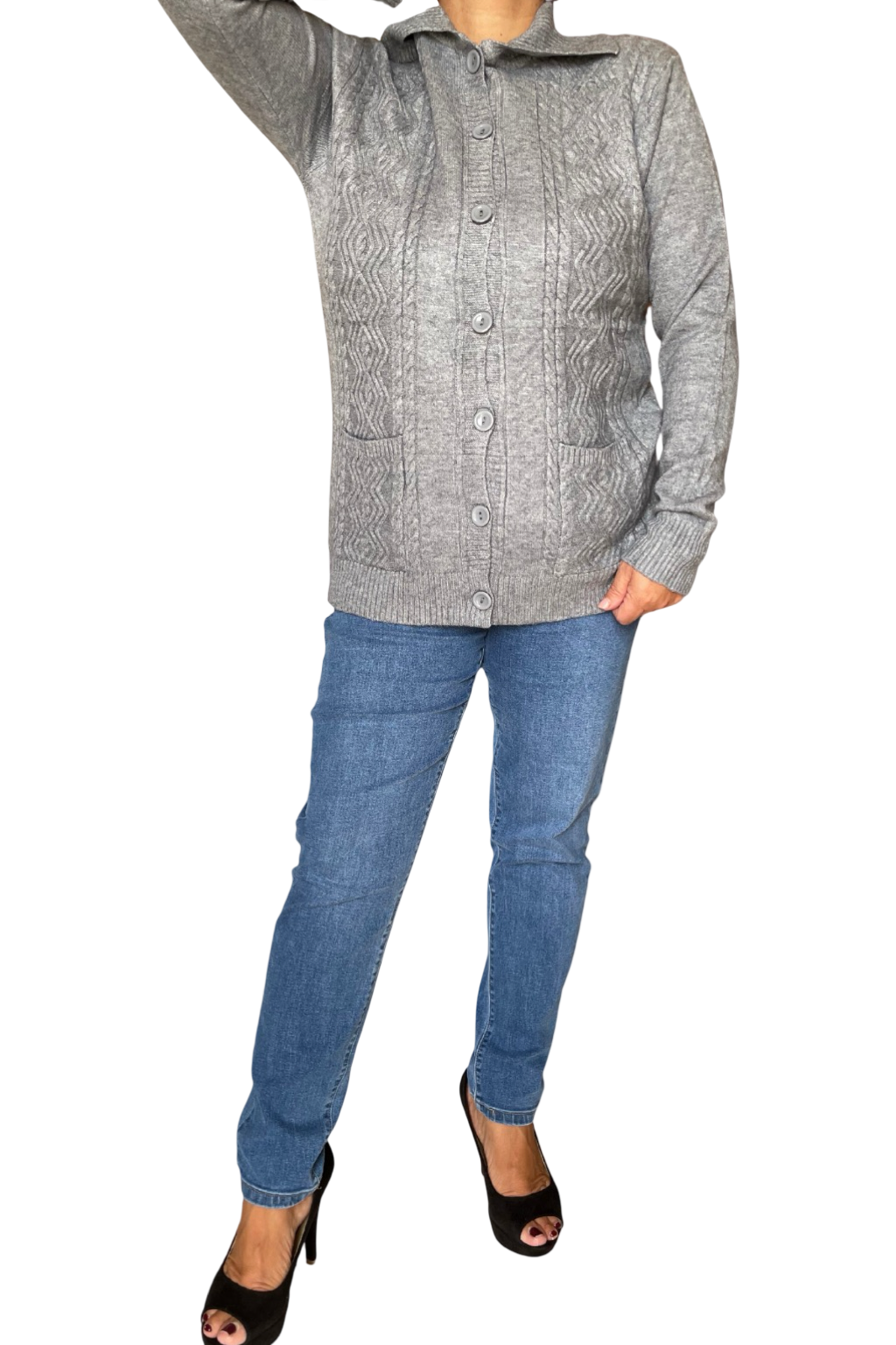 Cardigan con bottoni