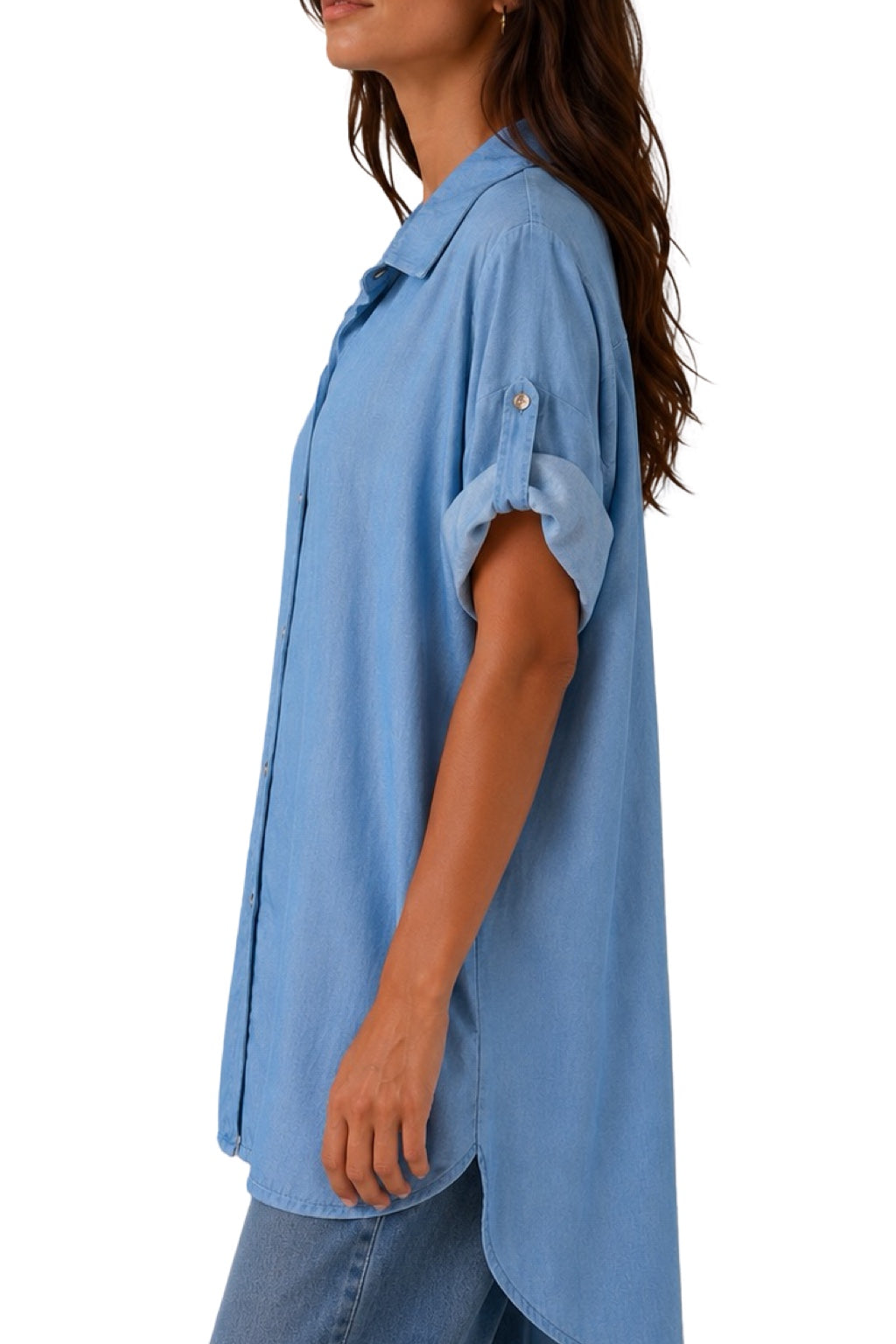 Camicia Lunga Jeans