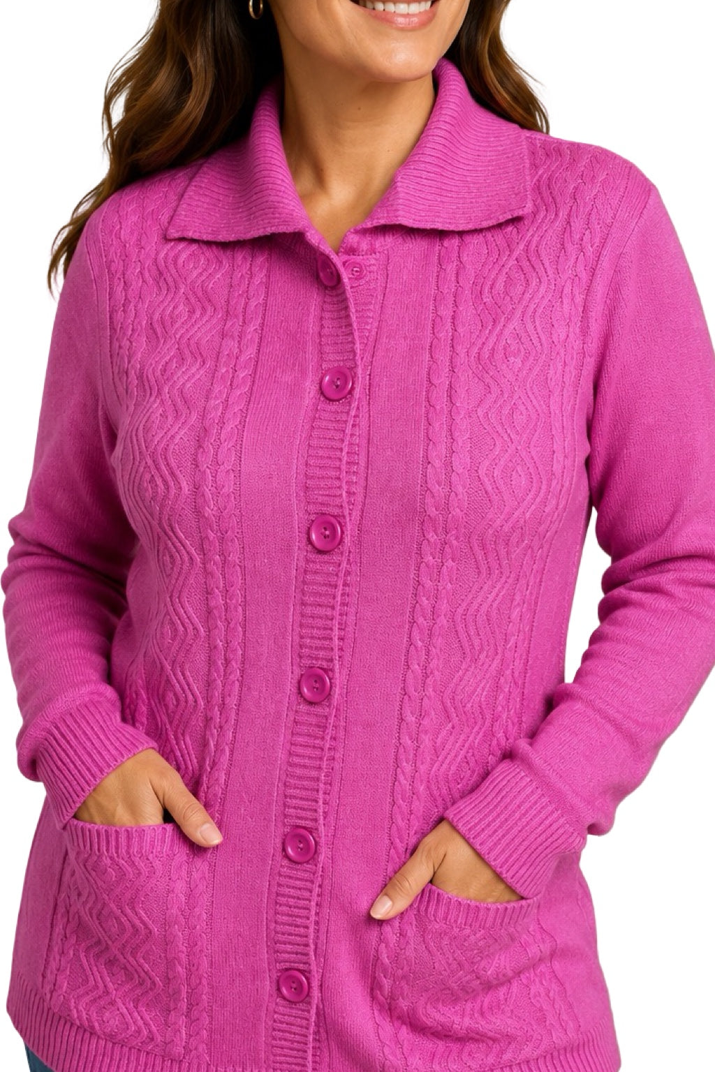 Cardigan Bottoni e Tasche