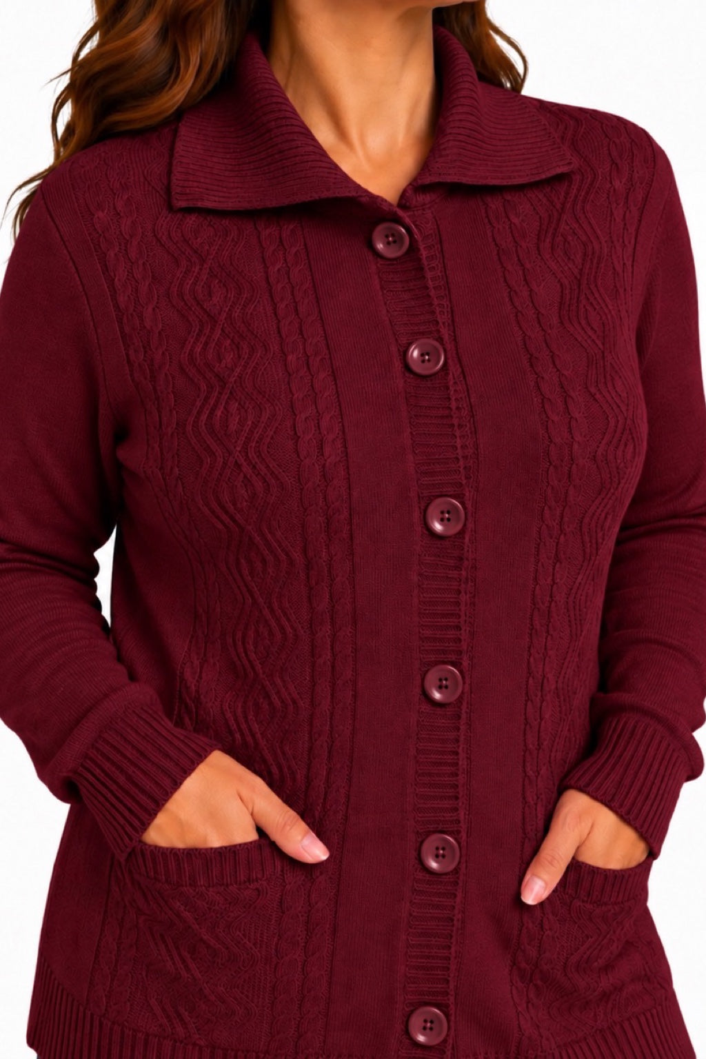 Cardigan Bottoni e Tasche