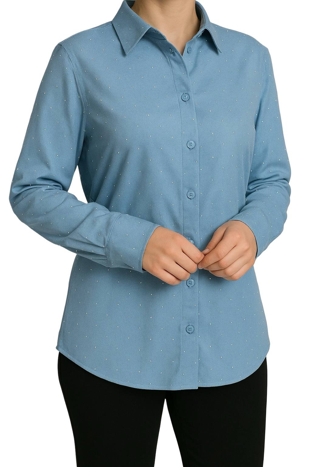 Camicia Jeans Brillantini