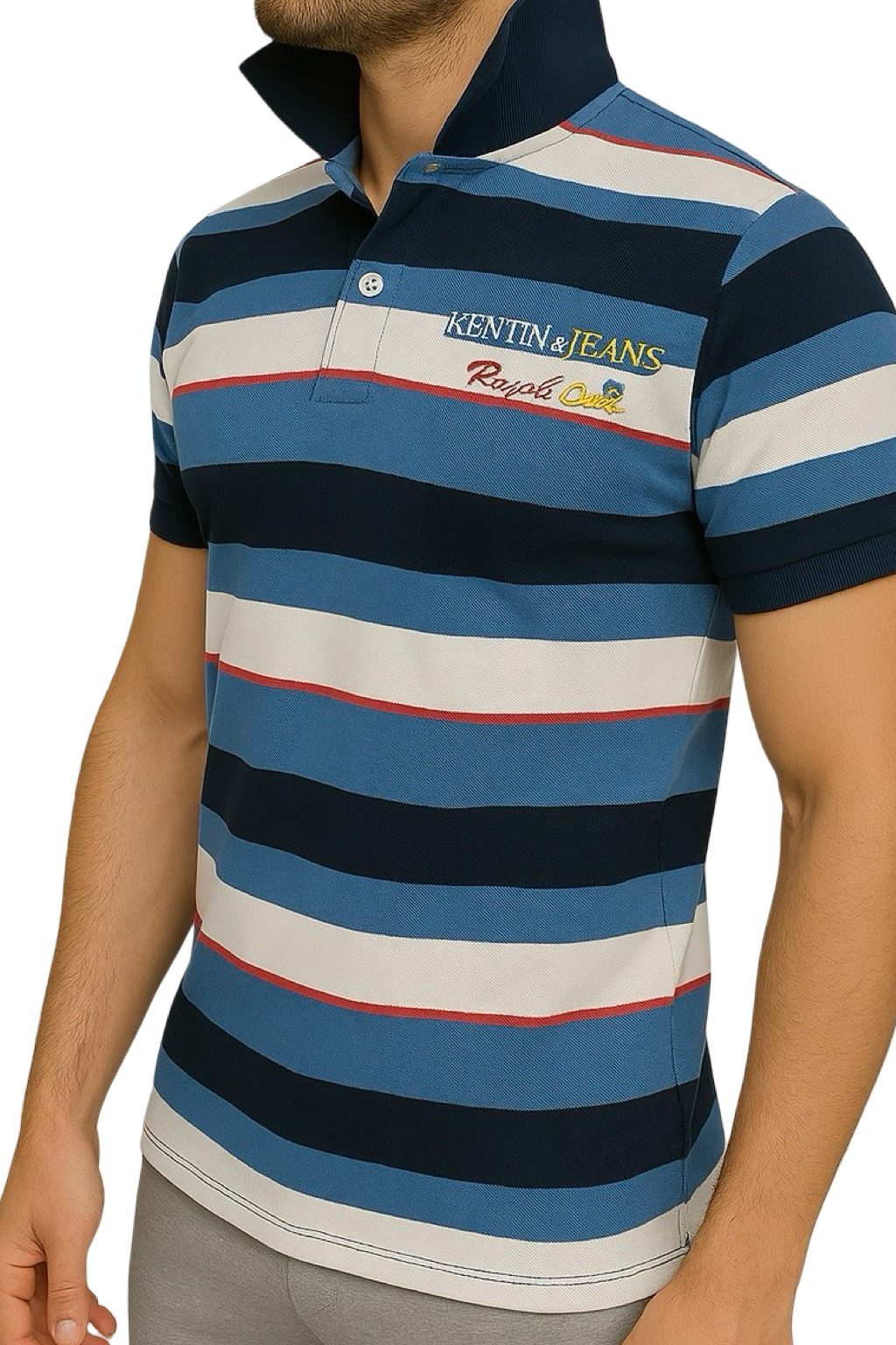 Polo a righe uomo