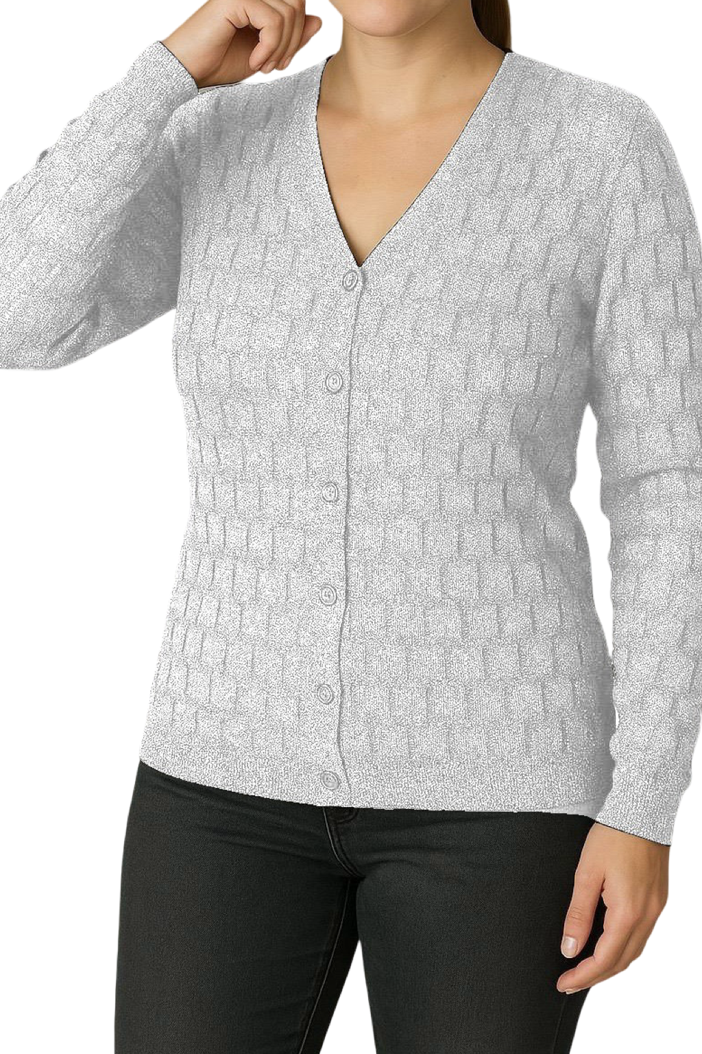 Maglia Glitter con bottoncini