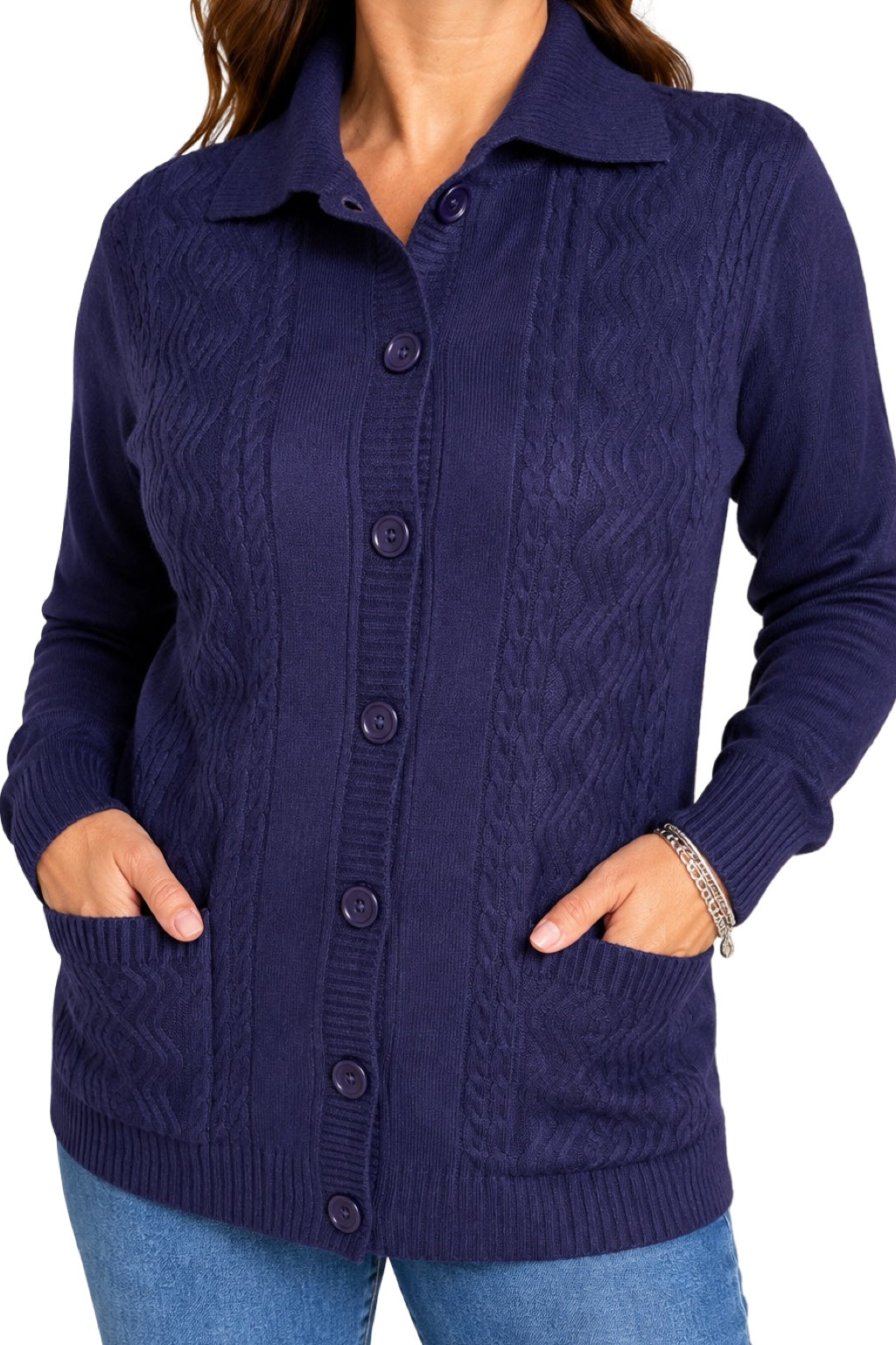 Cardigan Bottoni e Tasche