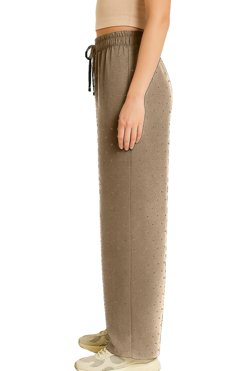 Pantaloni palazzo brillantini