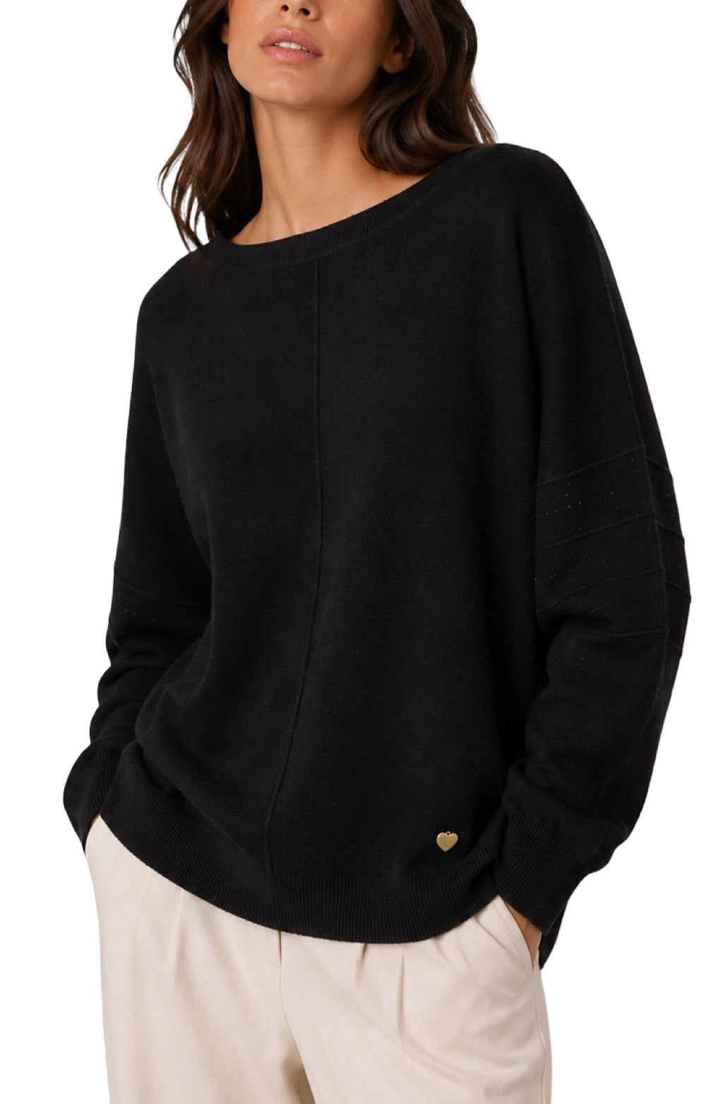 Maglia con Paillettes sulle maniche