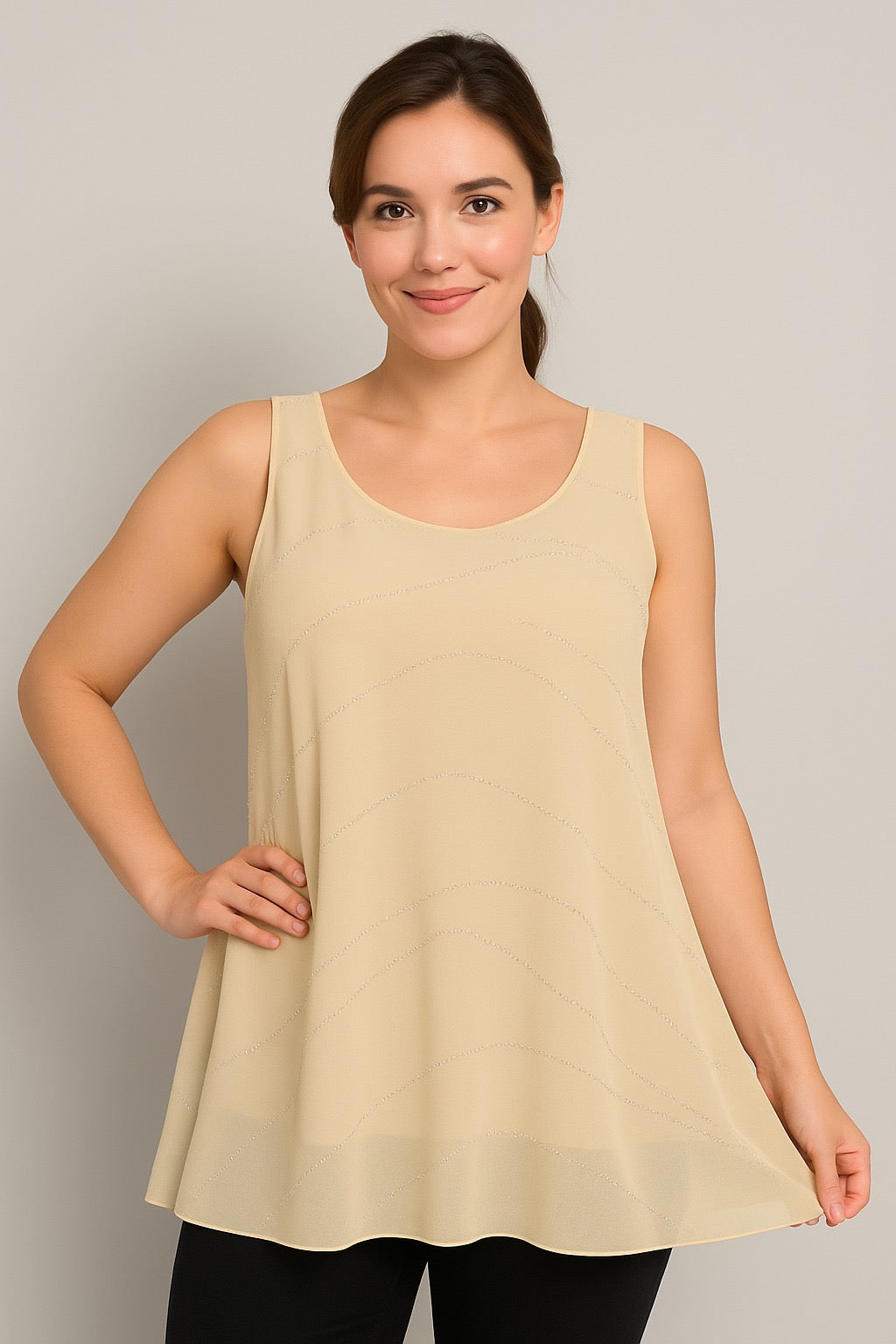 Canotta Elegante con velo