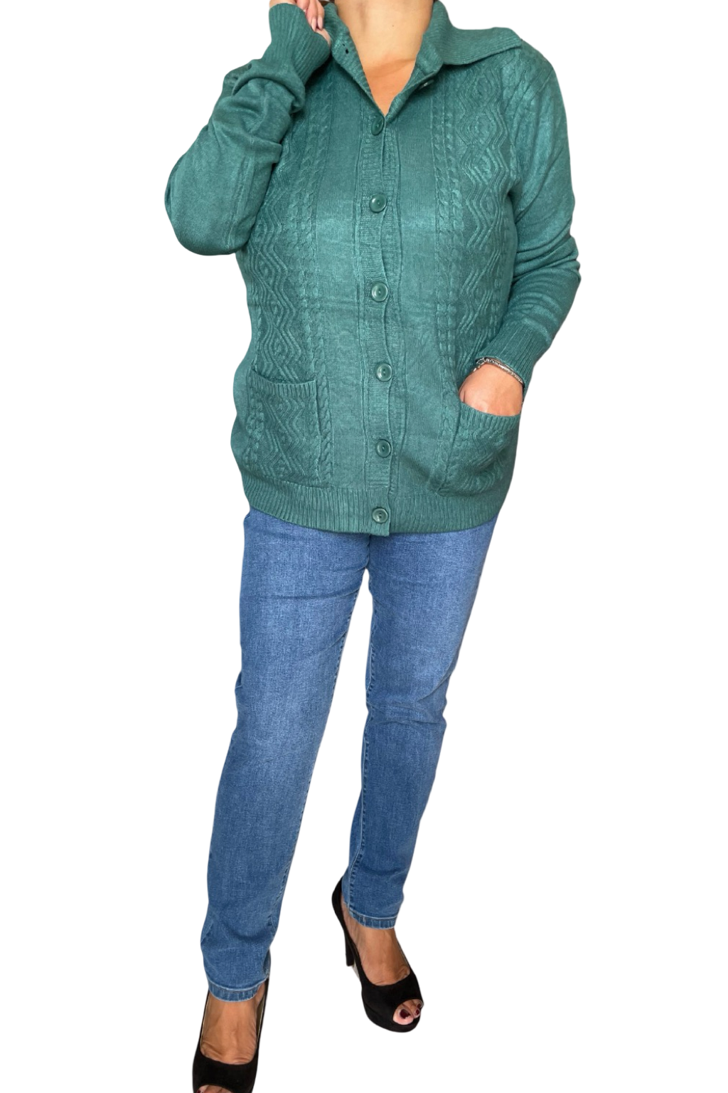 Cardigan con bottoni