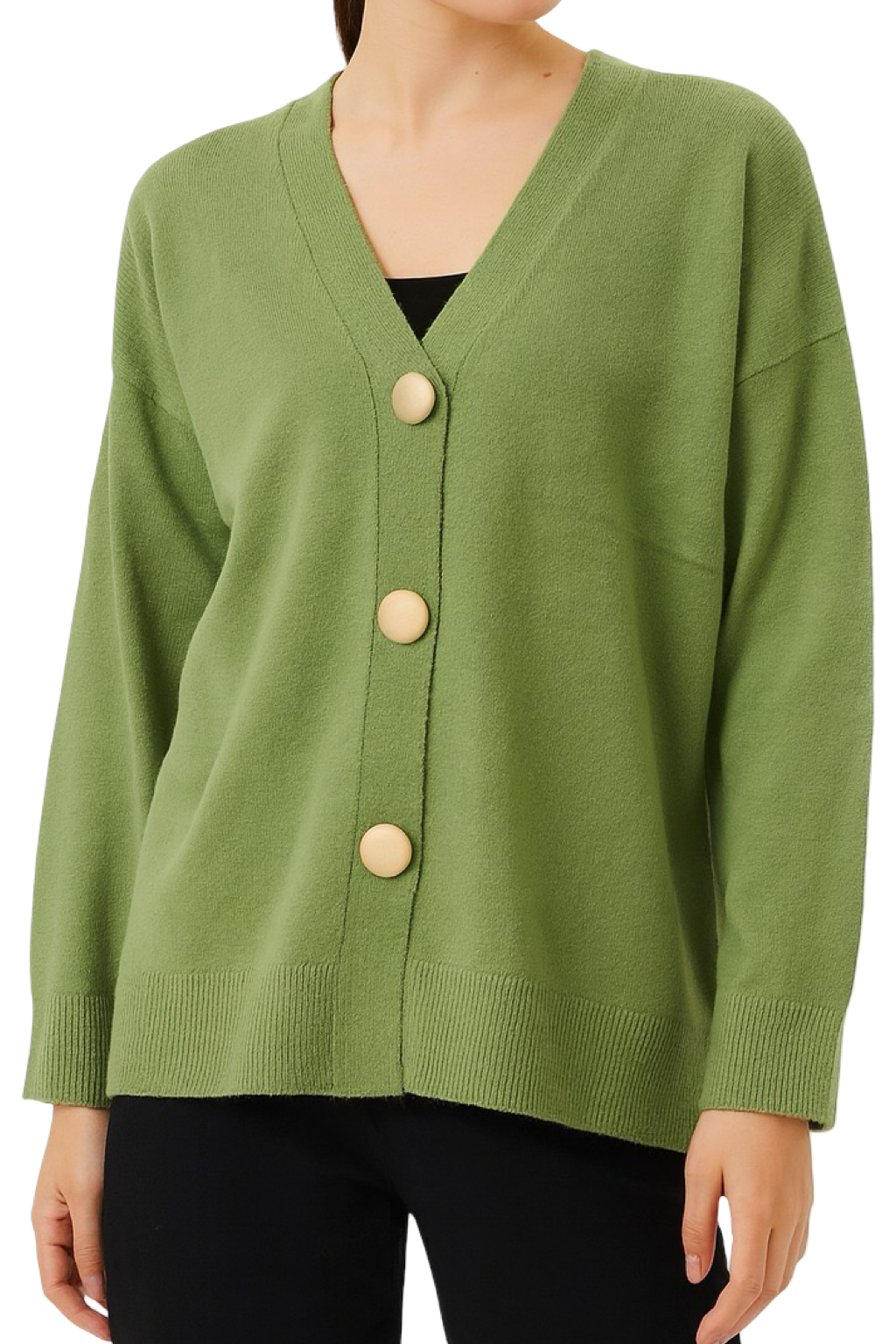 Cardigan Bottoni Dorati
