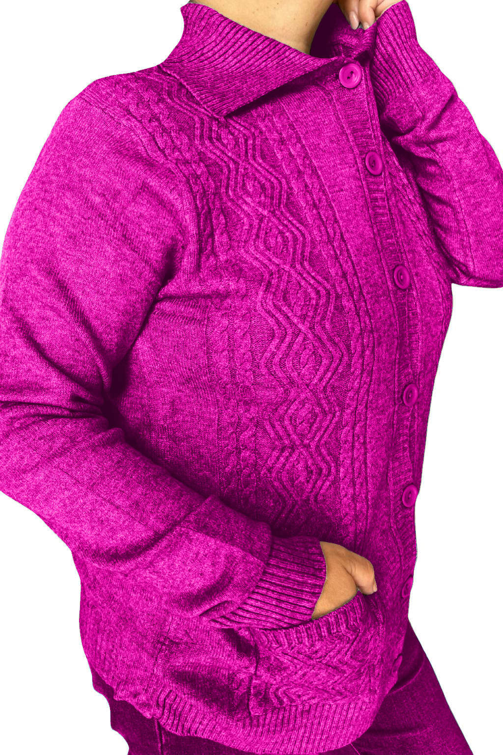 Cardigan con bottoni