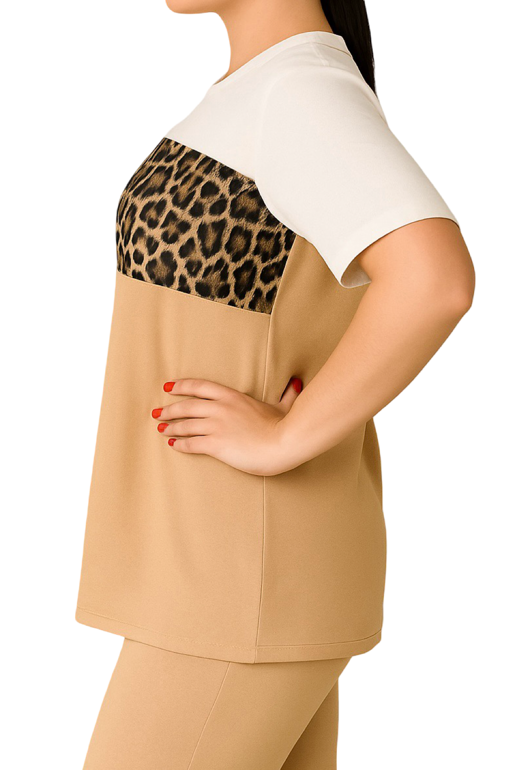 Completo maculato Beige