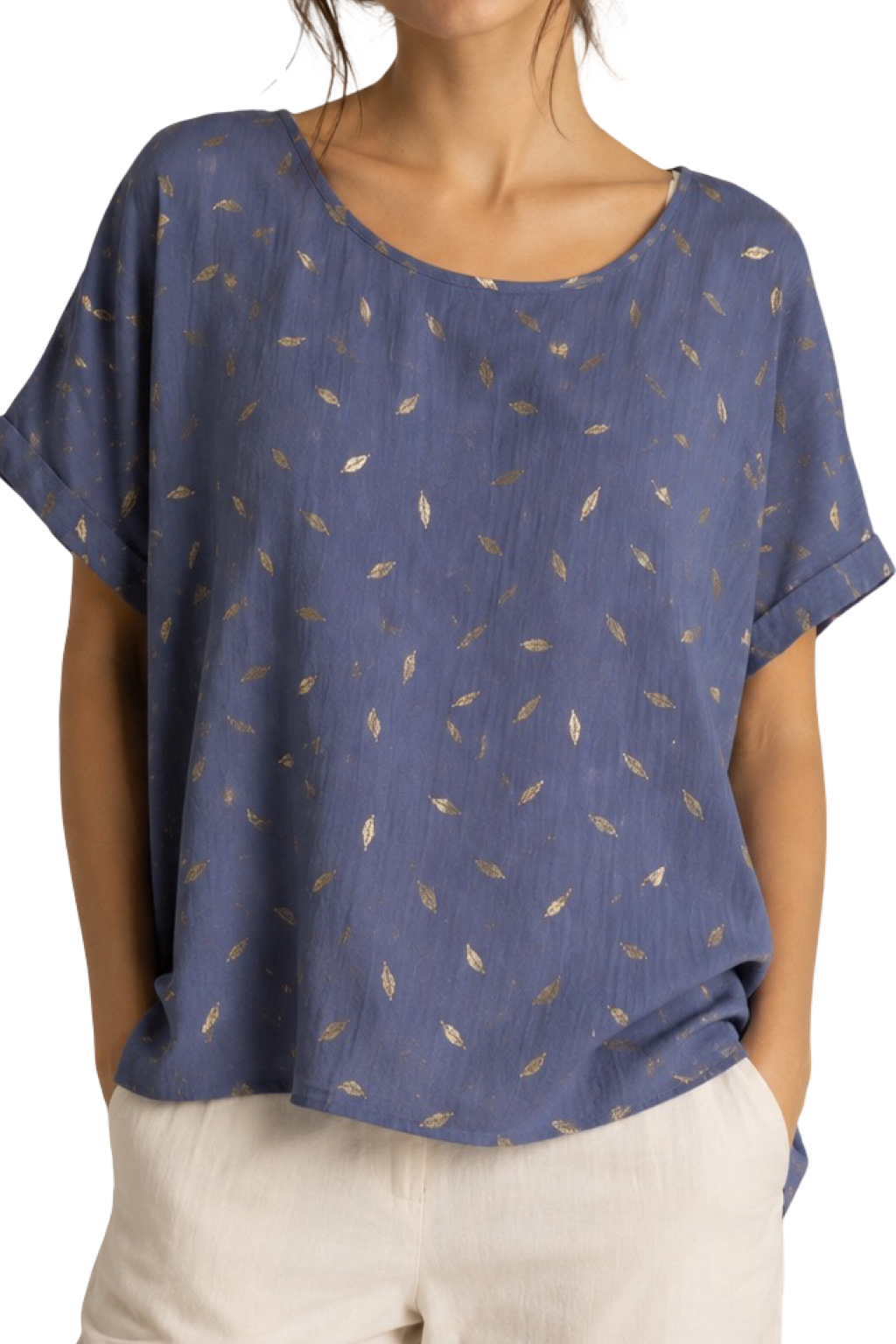 Blusa Foglie Dorate
