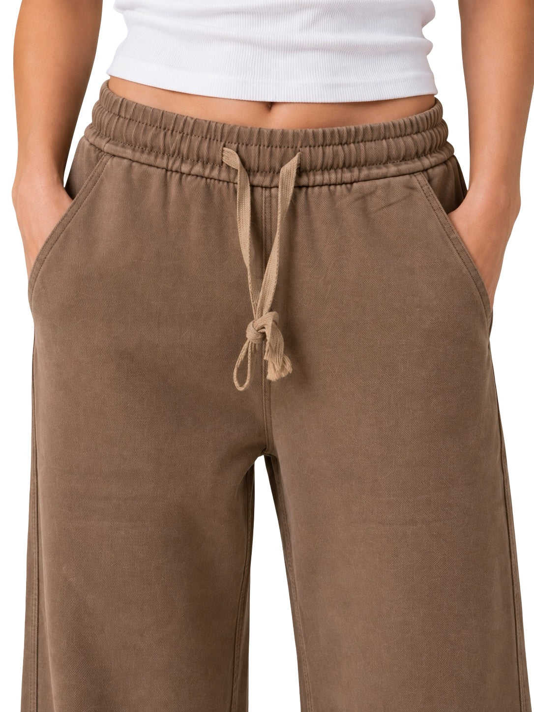 Pantaloni con elastico in vita