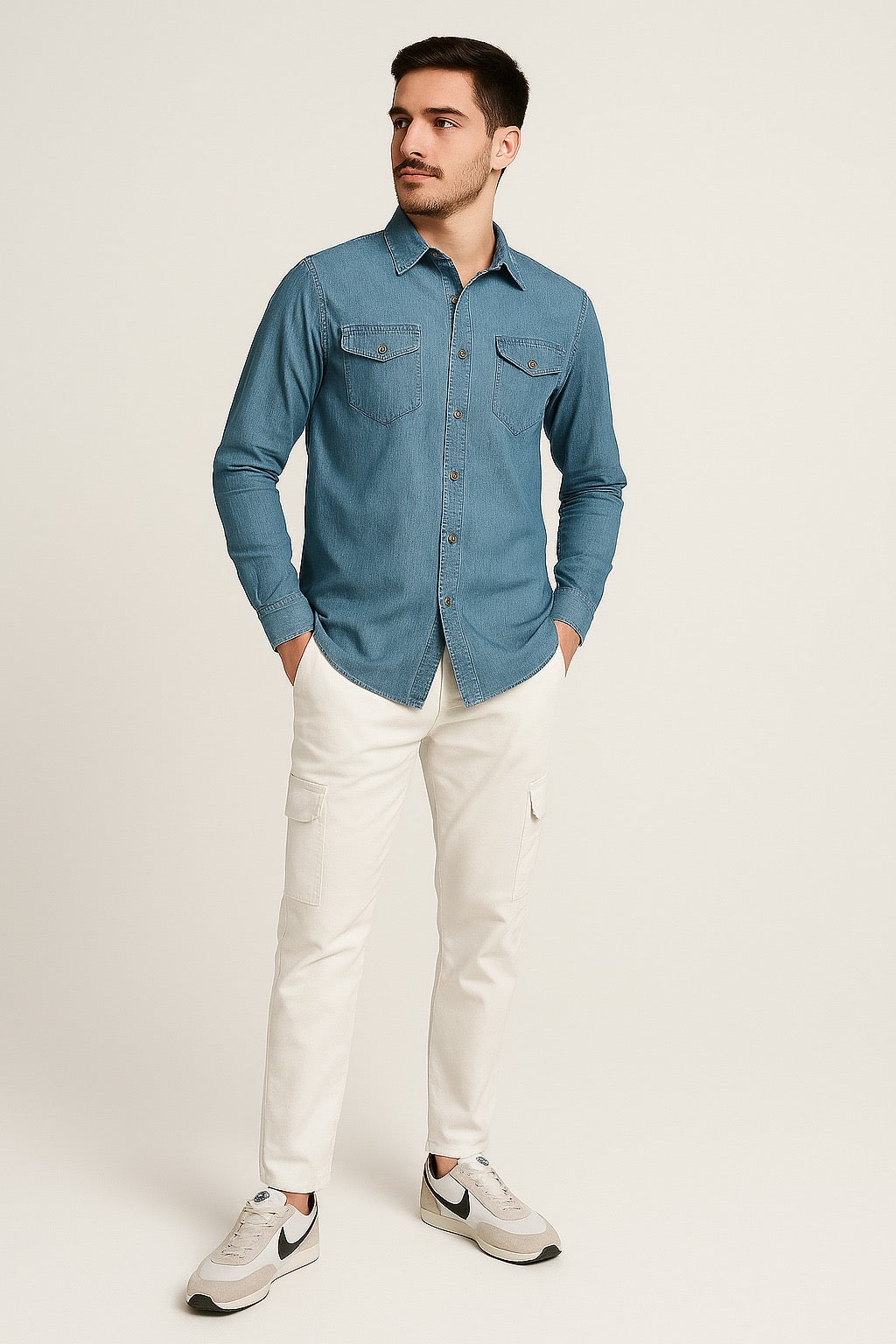 Camicia Jeans Uomo