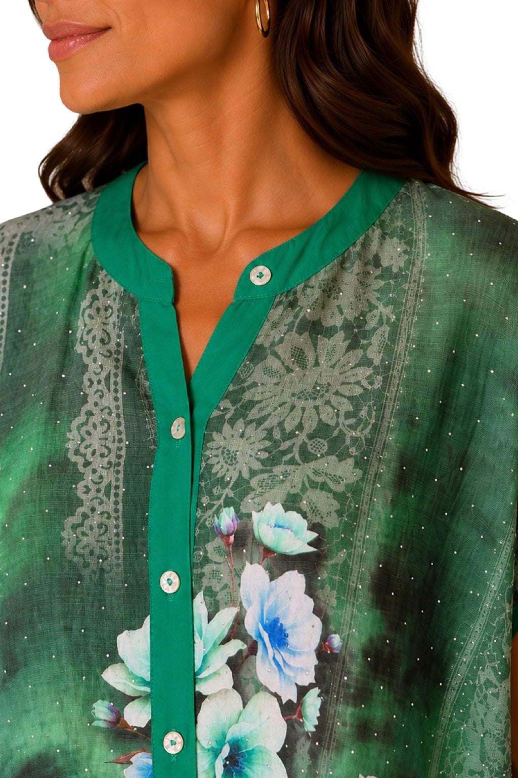 Blusa con brillantini
