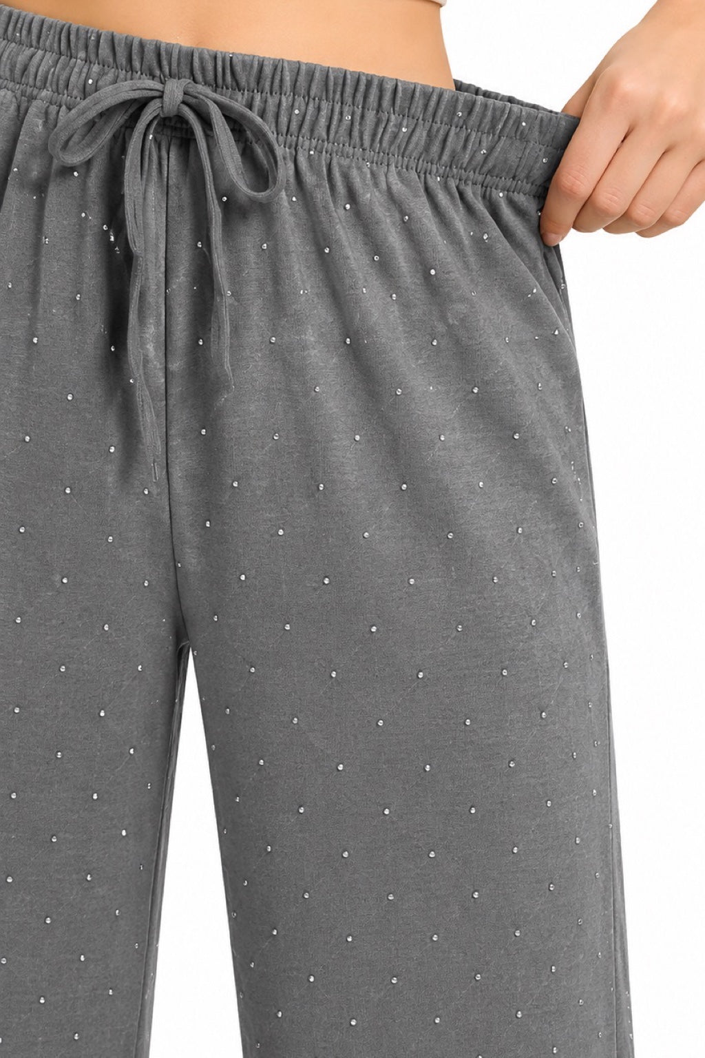 Pantaloni palazzo brillantini